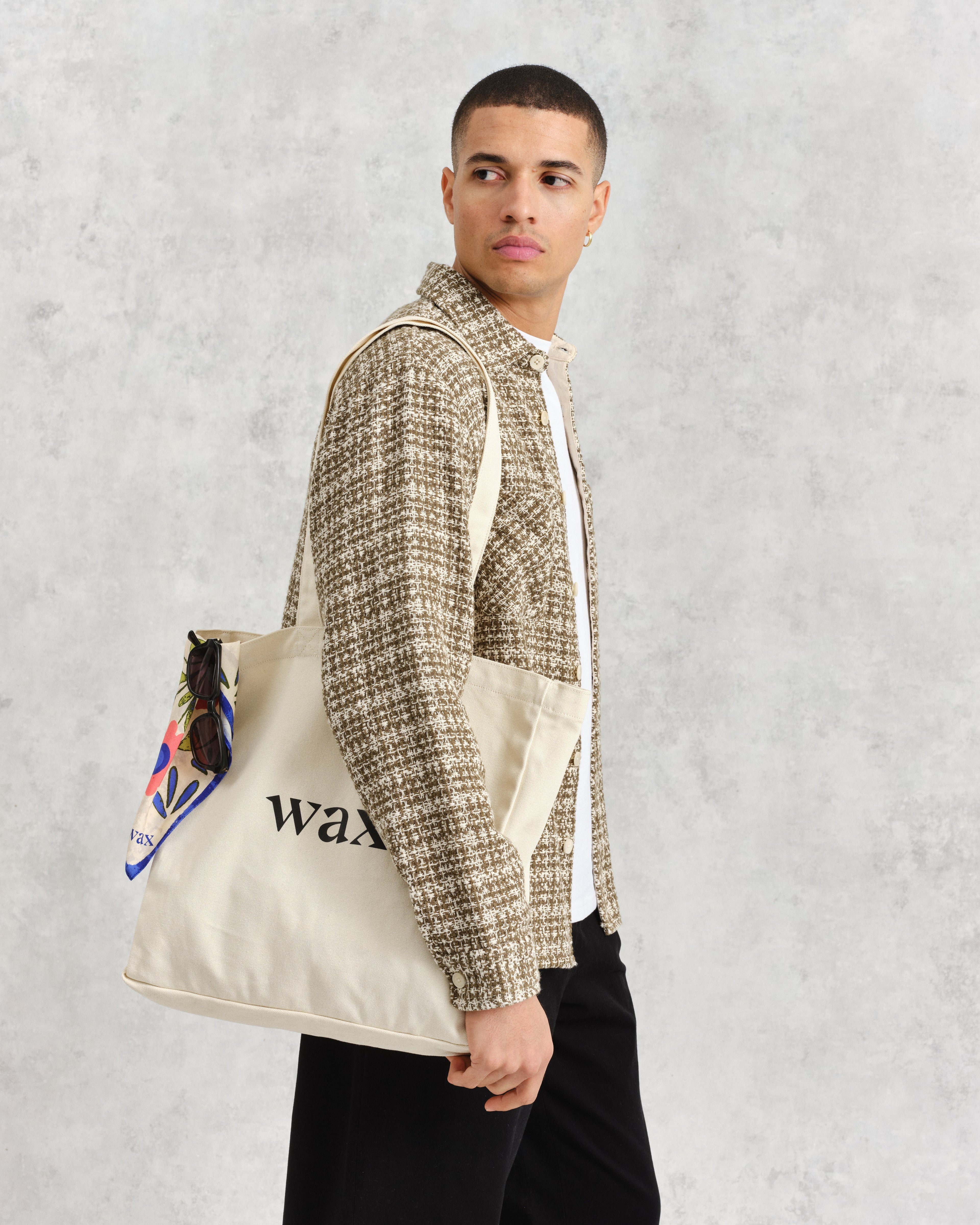 Borough - Natural Logo Tote Bag
