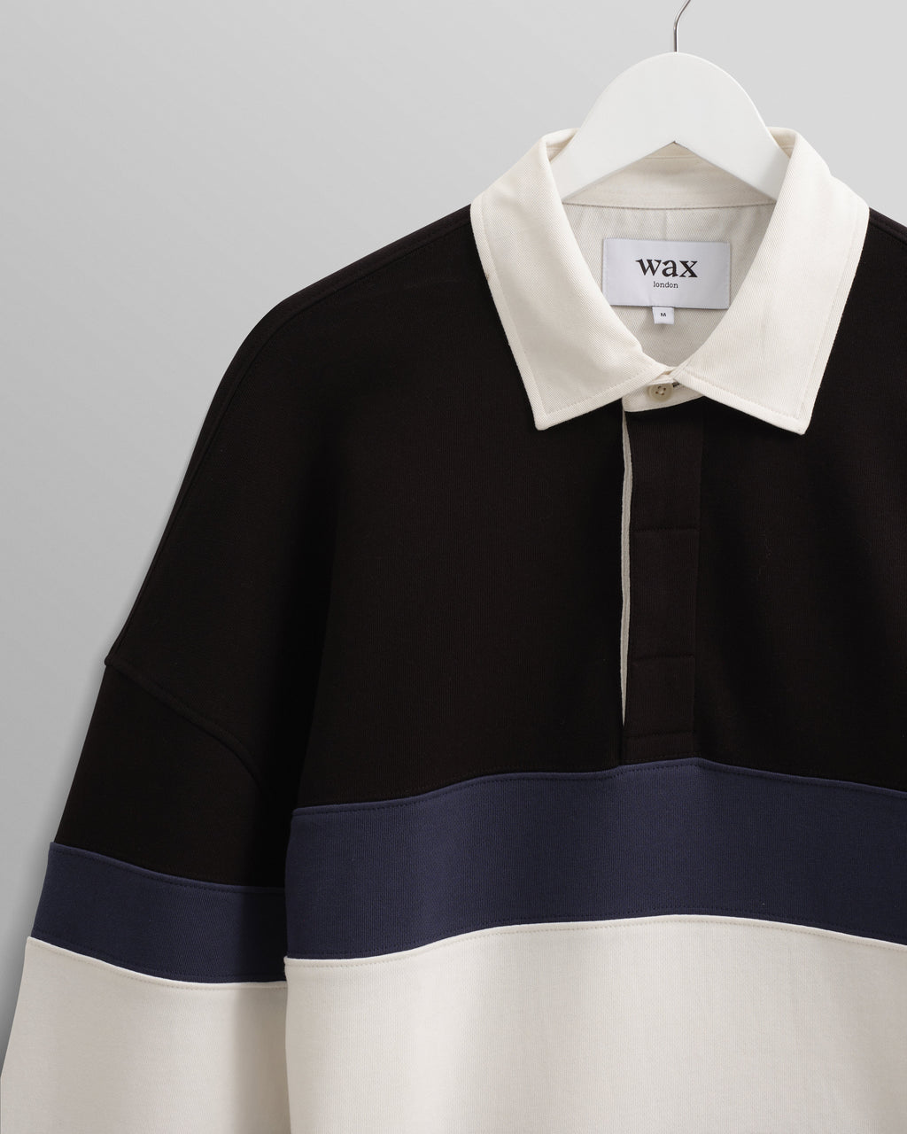 Bow - Black Striped Organic Cotton Rugby Shirt