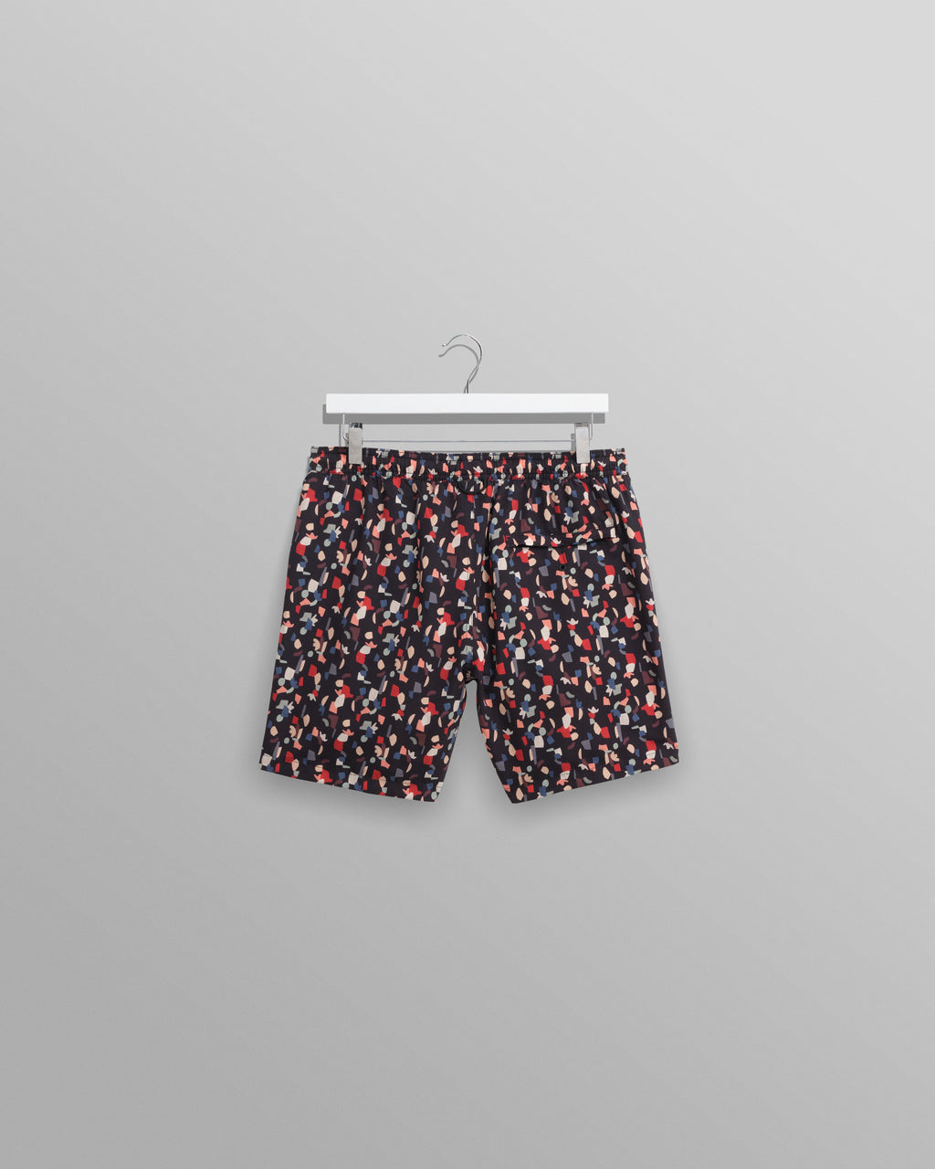 Brockwell - Black Geometric Logo Swim Shorts