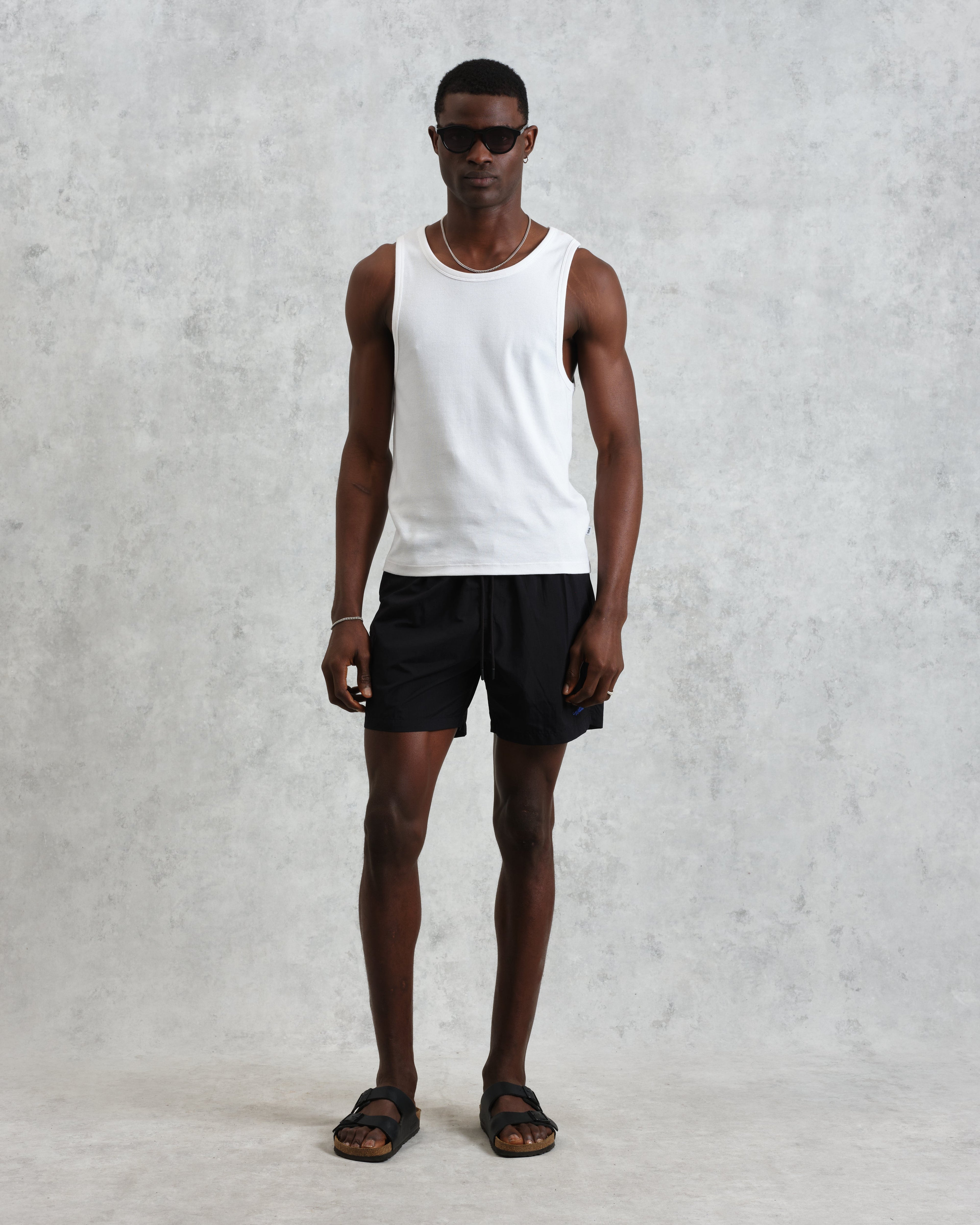 Brockwell - Black Logo Swim Shorts