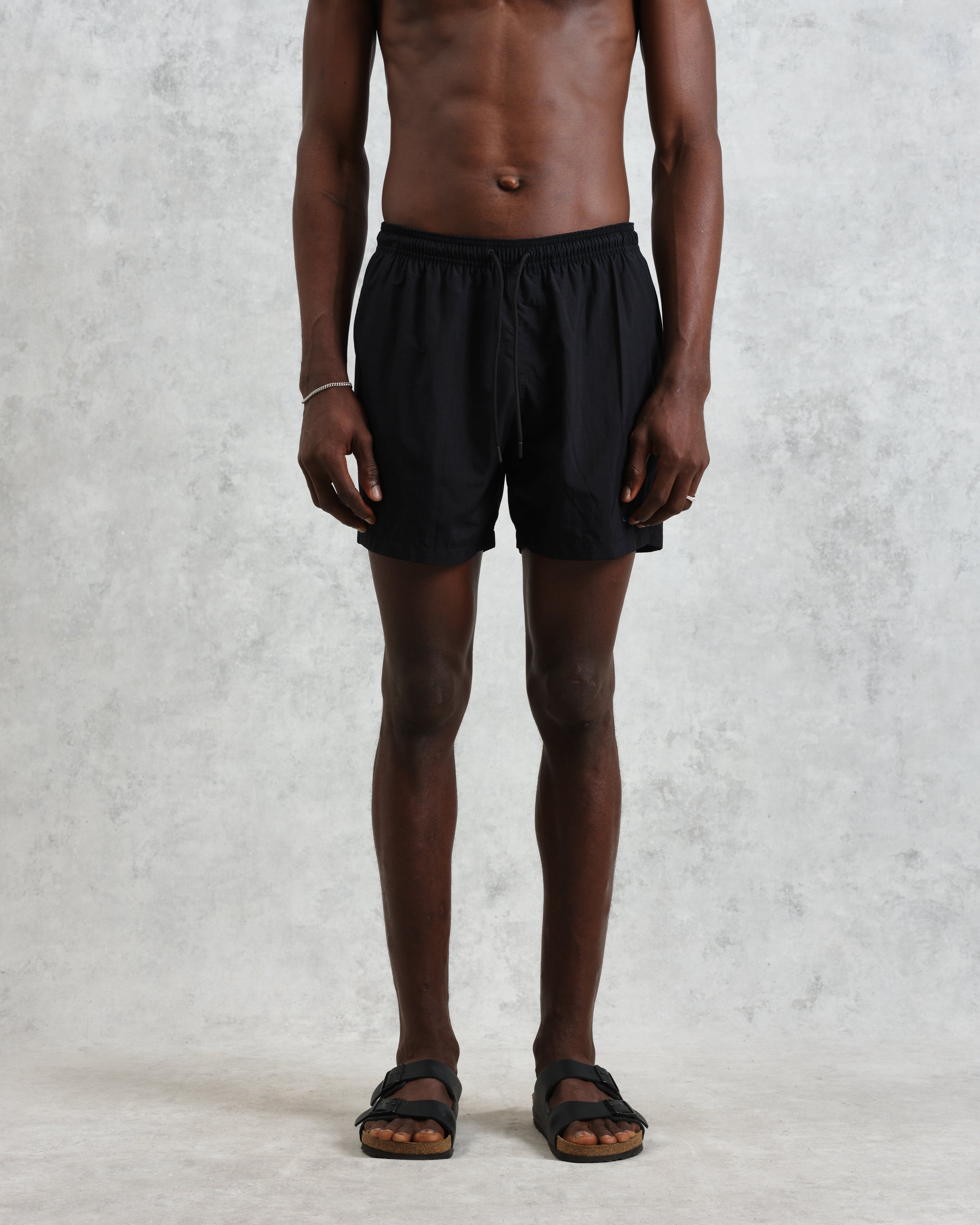 Brockwell - Black Logo Swim Shorts