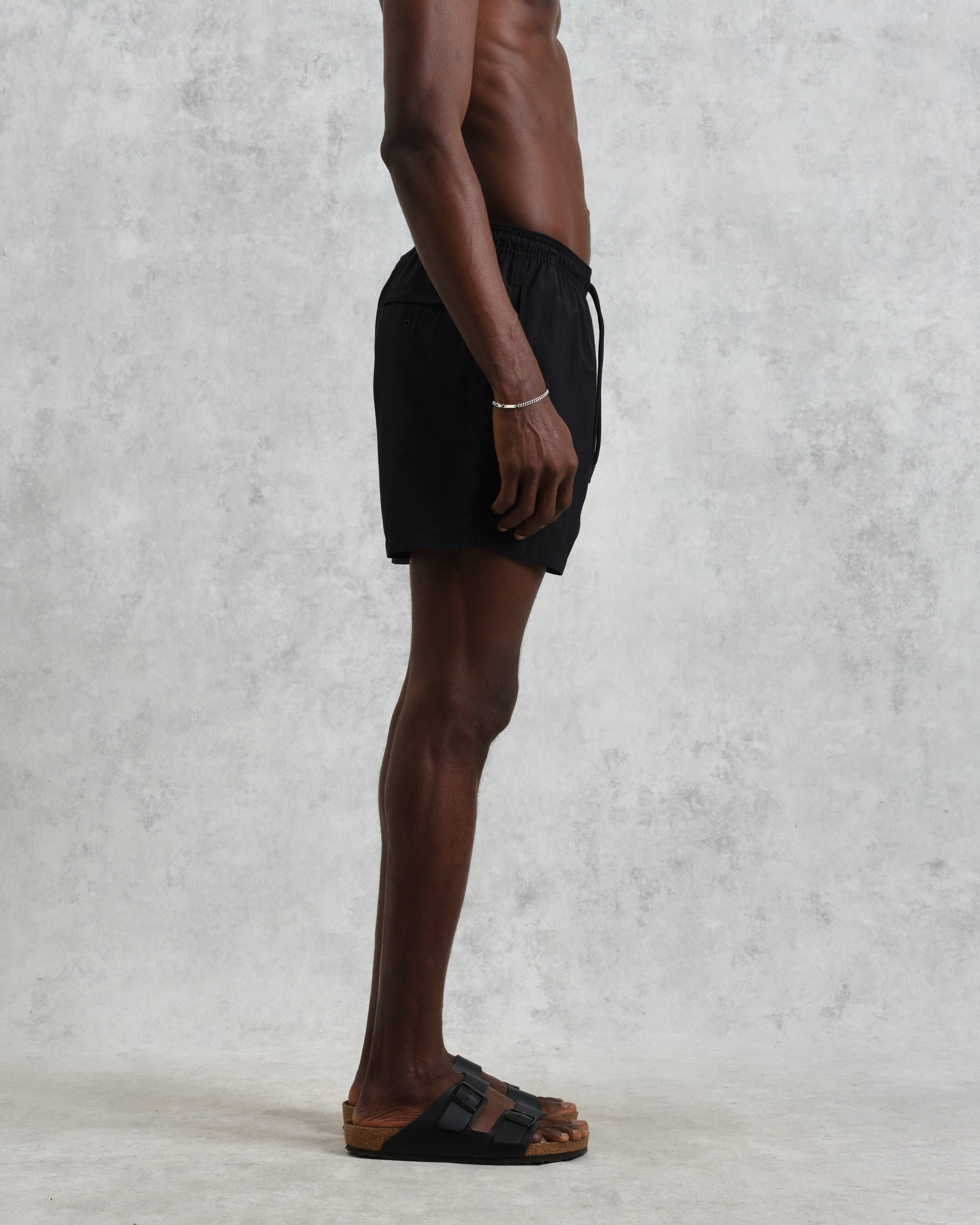 Brockwell - Black Logo Swim Shorts