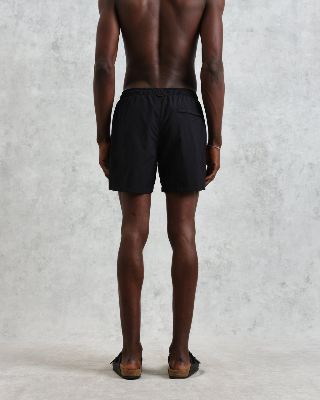 Brockwell - Black Logo Swim Shorts