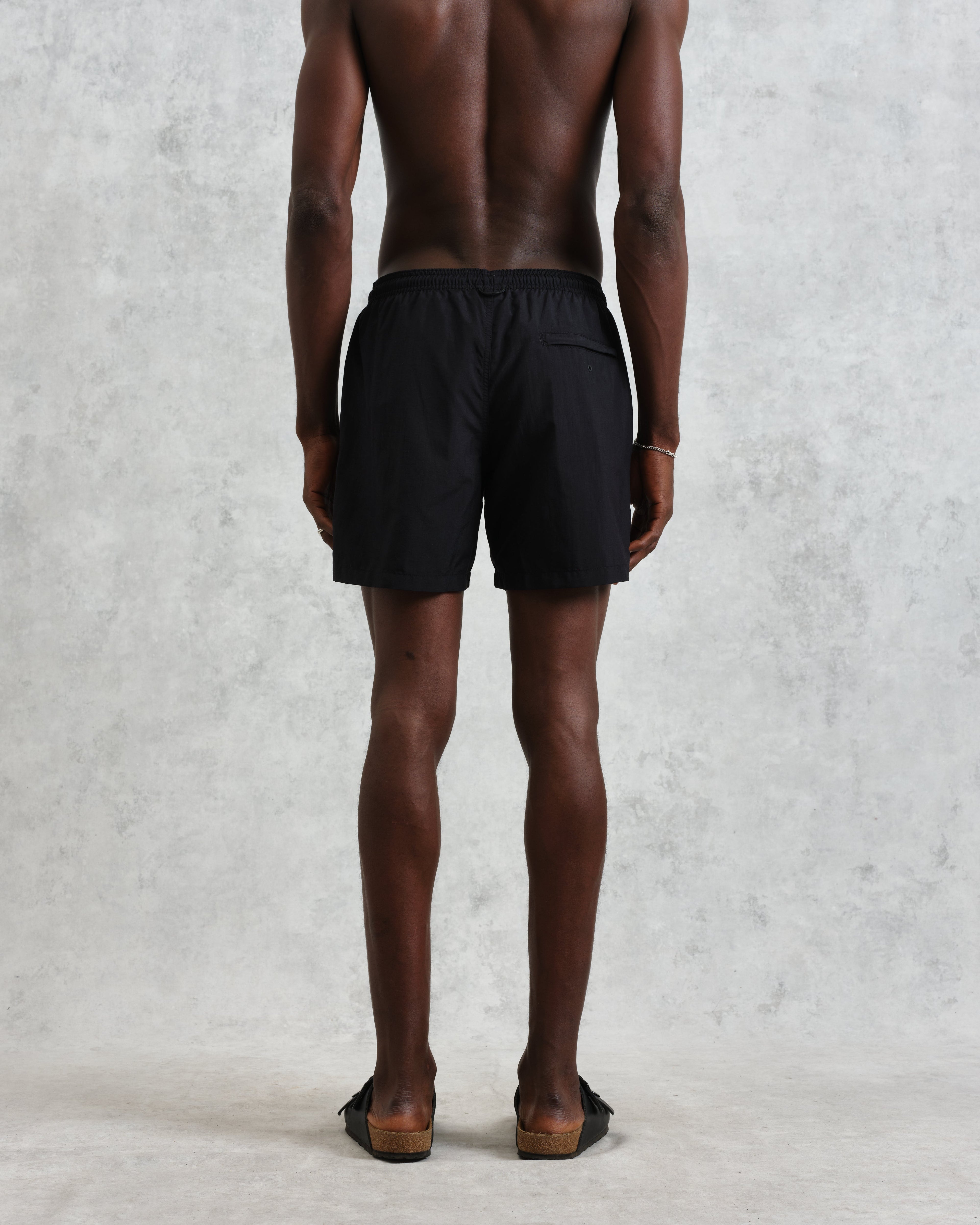 Brockwell - Black Logo Swim Shorts