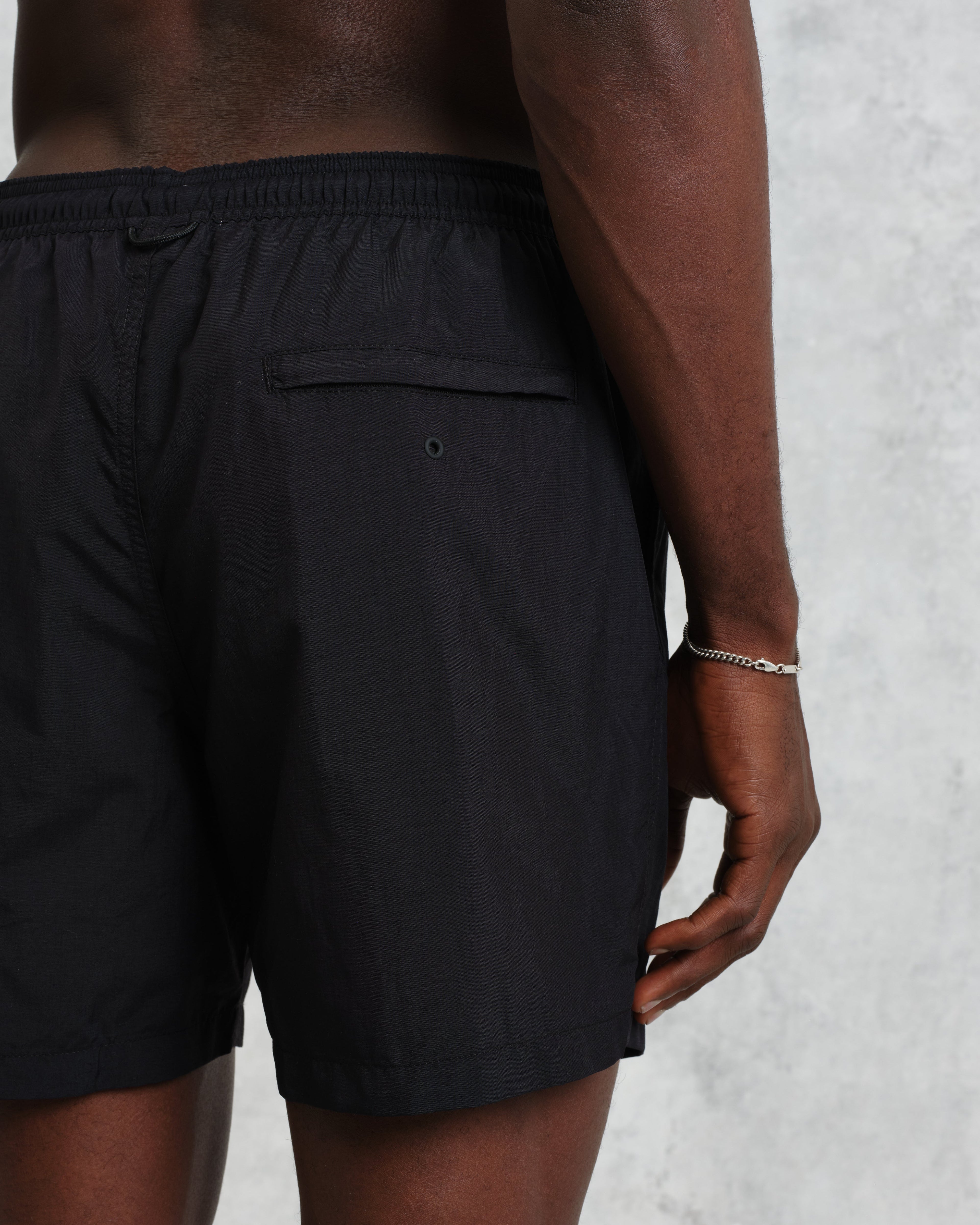 Brockwell - Black Logo Swim Shorts