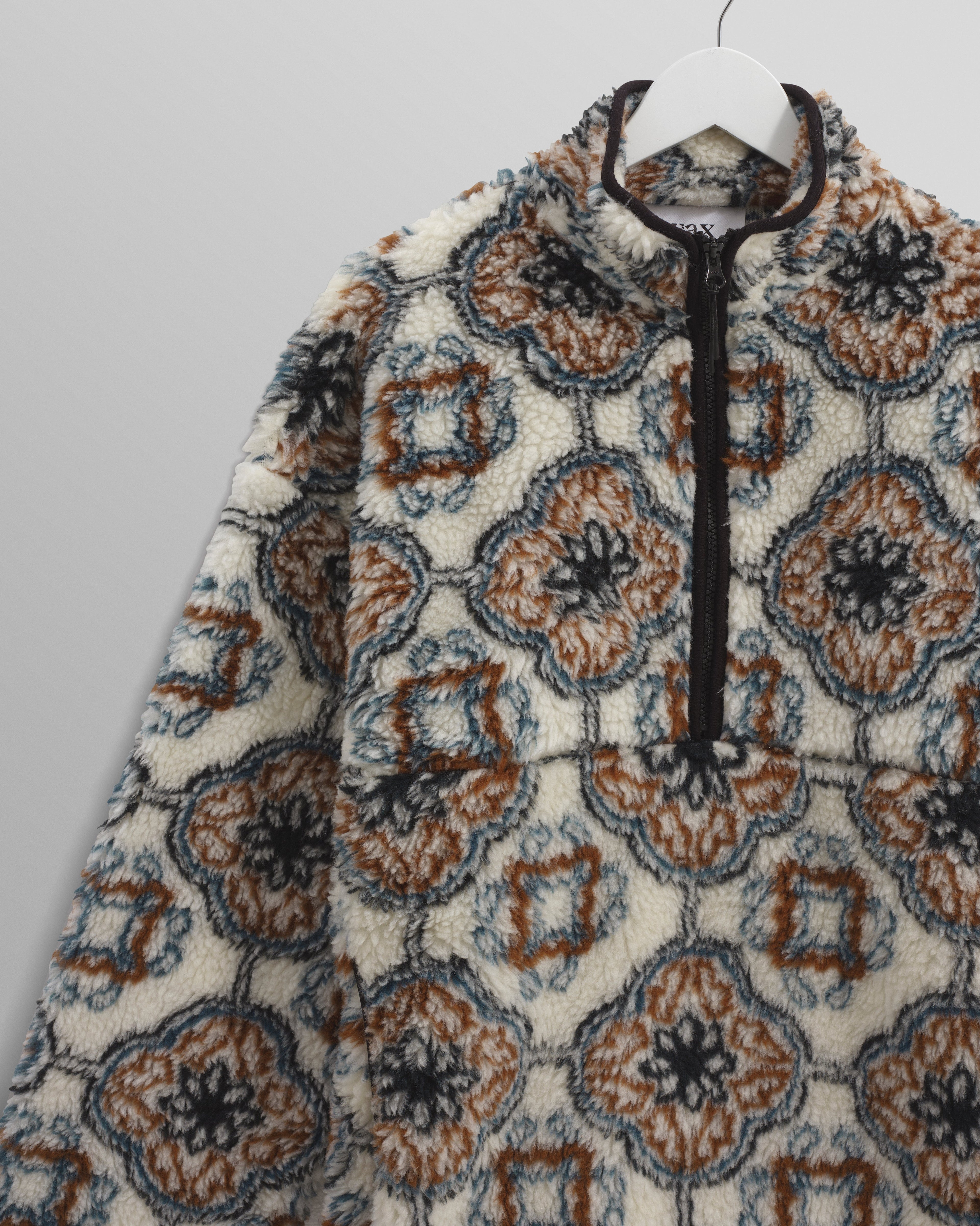 Camley - Ecru Tile Print Fleece