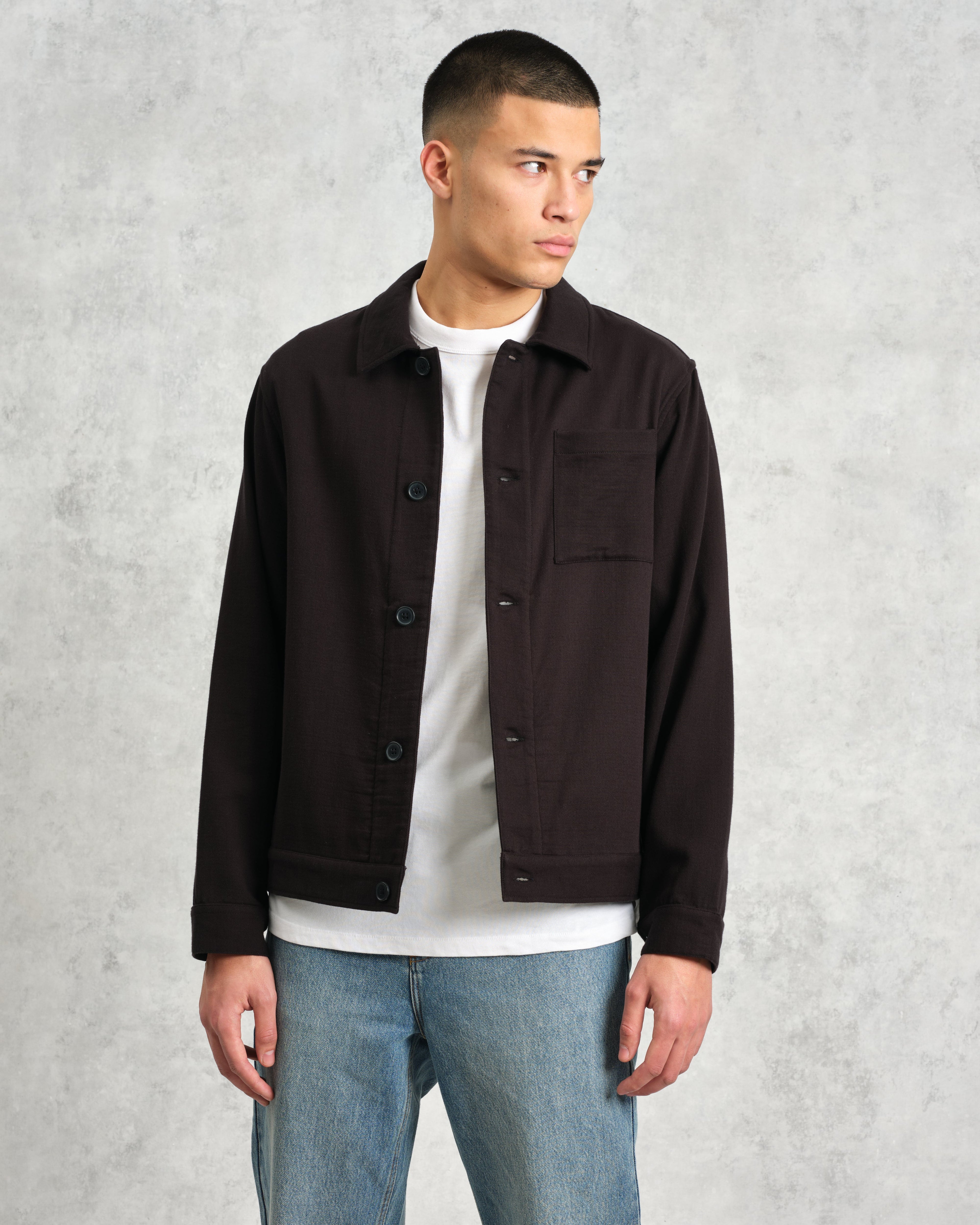 Coleman - Black Double Weave Cotton Jacket