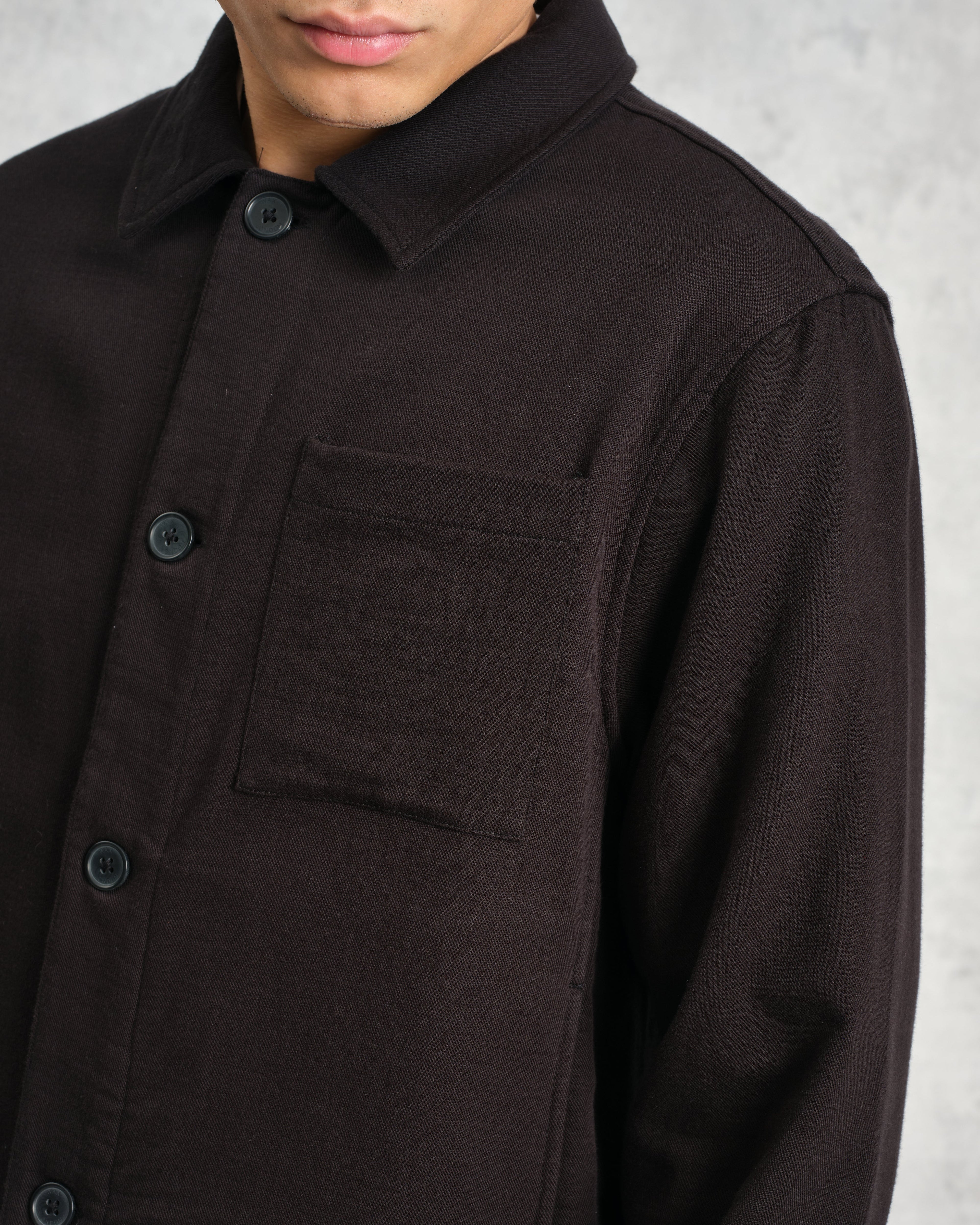 Coleman - Black Double Weave Cotton Jacket