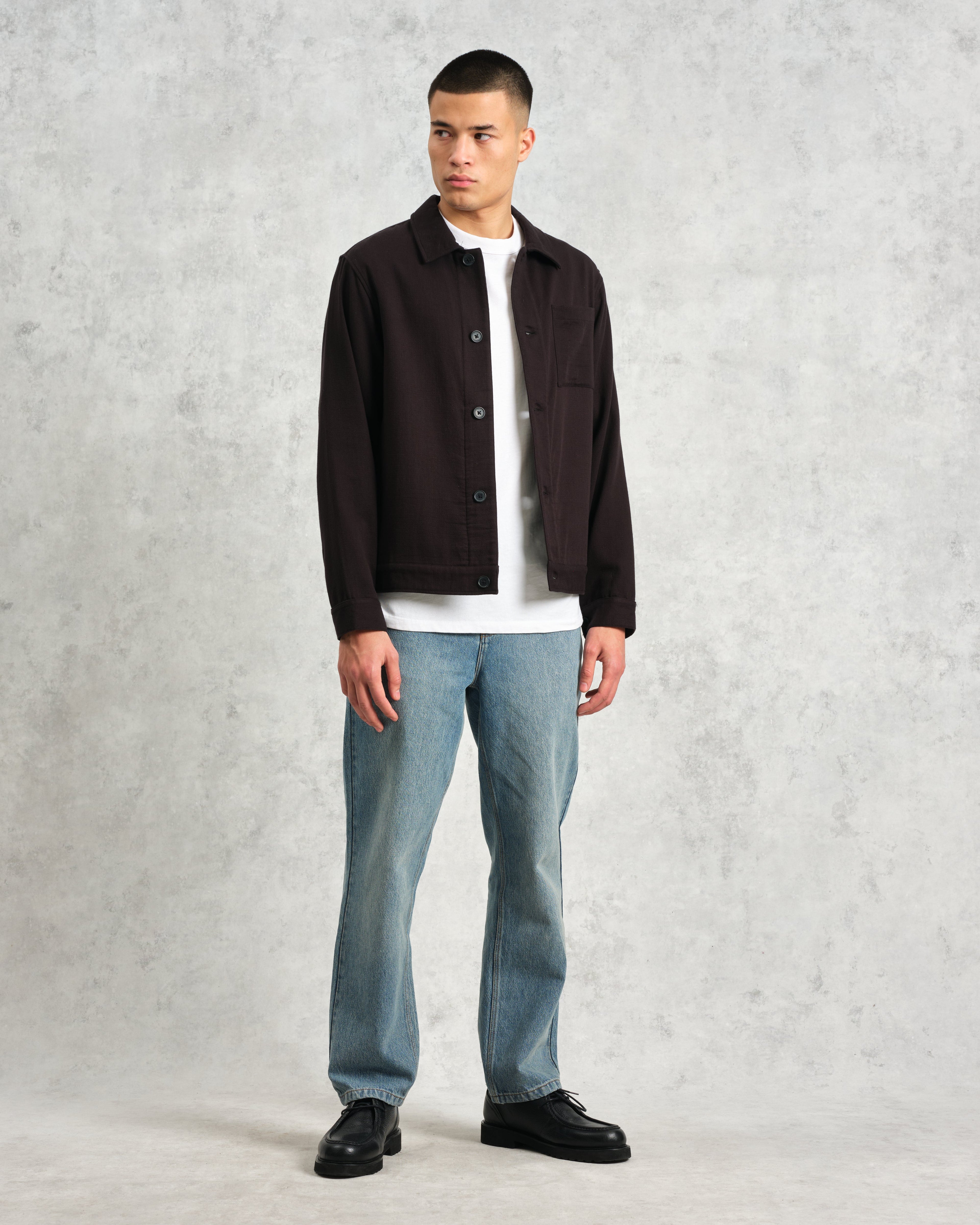 Coleman - Black Double Weave Cotton Jacket