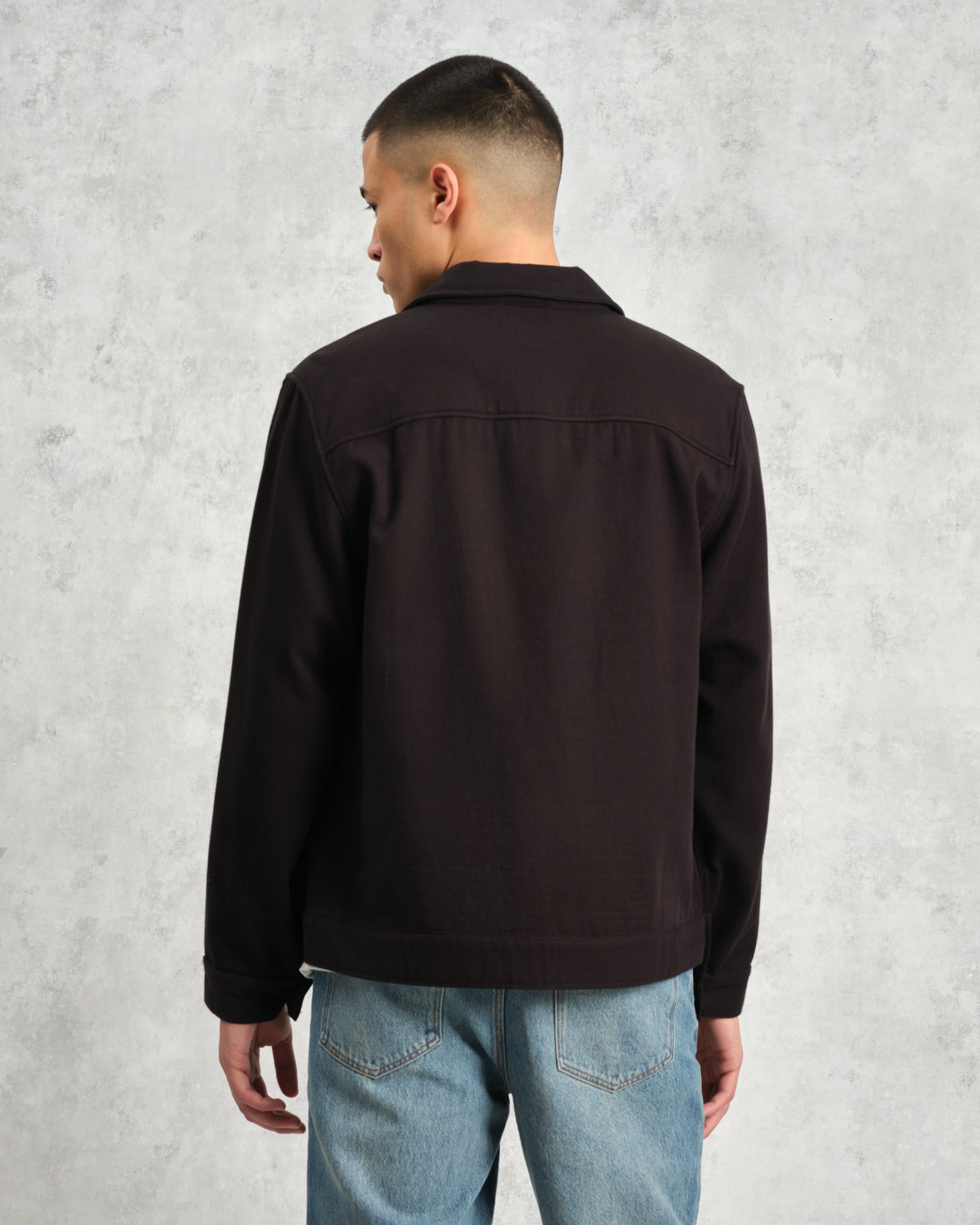 Coleman - Black Double Weave Cotton Jacket