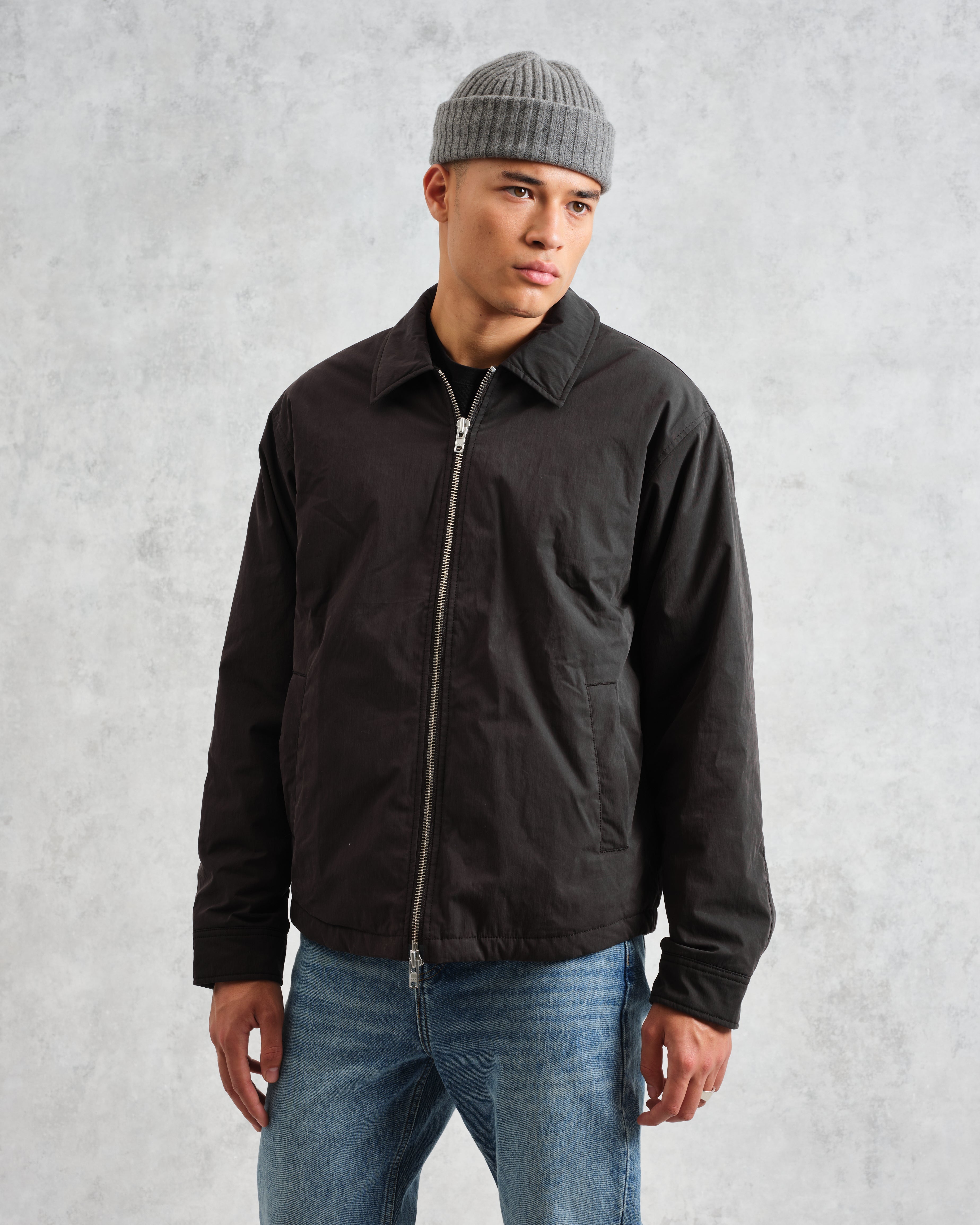Covent - Black Cotton And Nylon Water Repellent Jacket