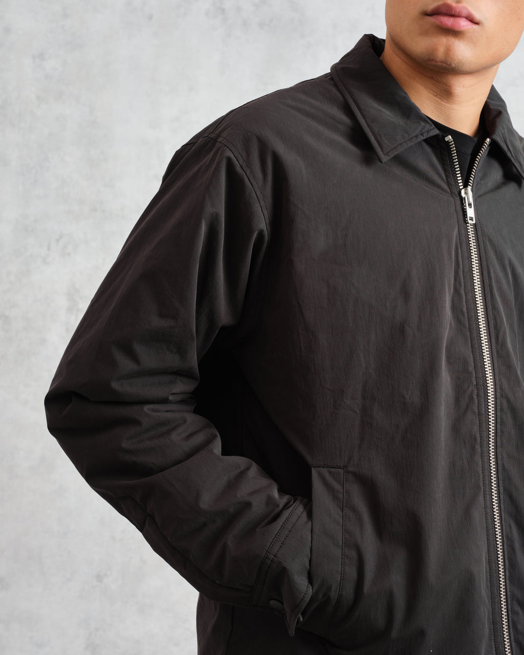 Covent - Black Cotton And Nylon Water Repellent Jacket