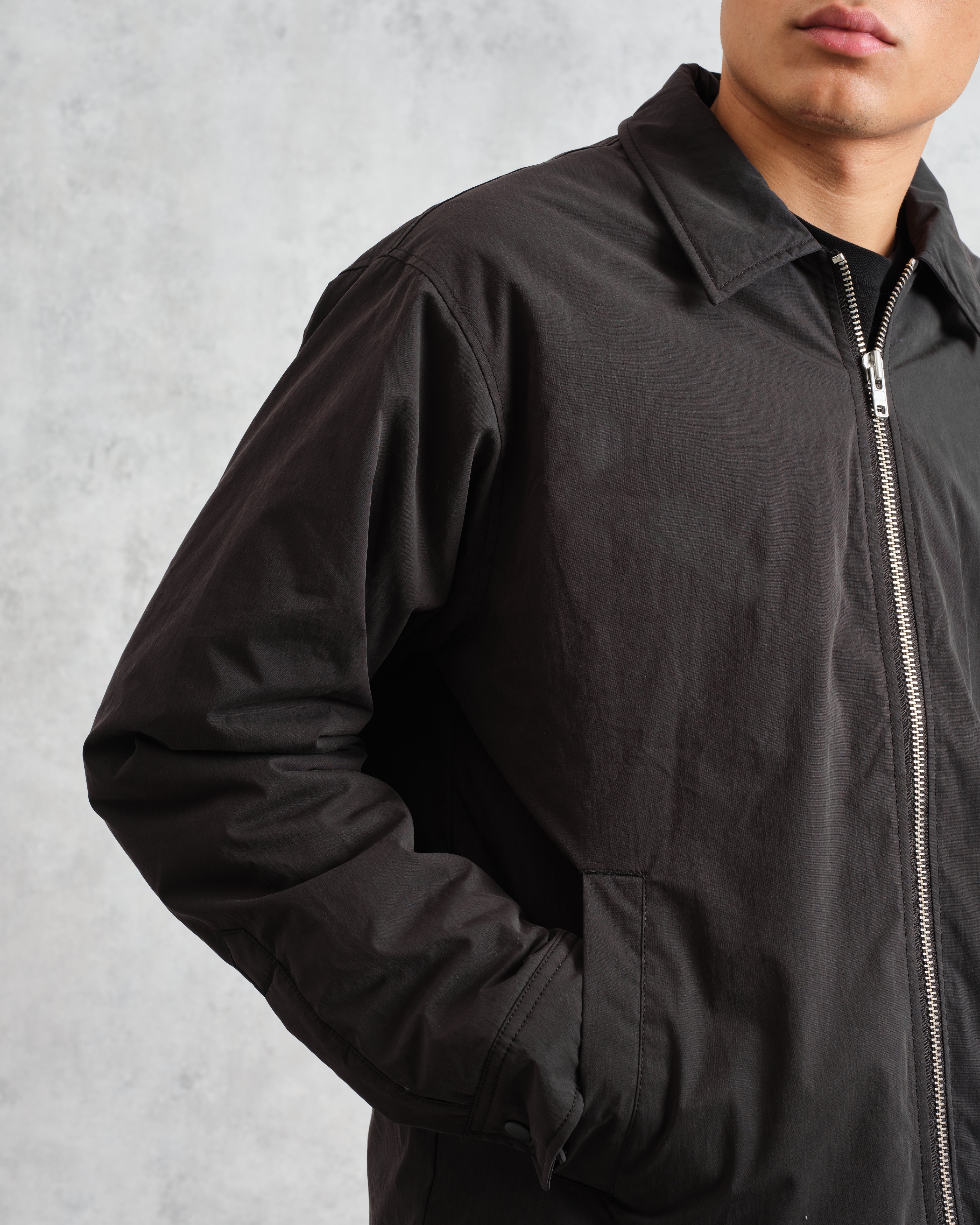 Covent - Black Cotton And Nylon Water Repellent Jacket