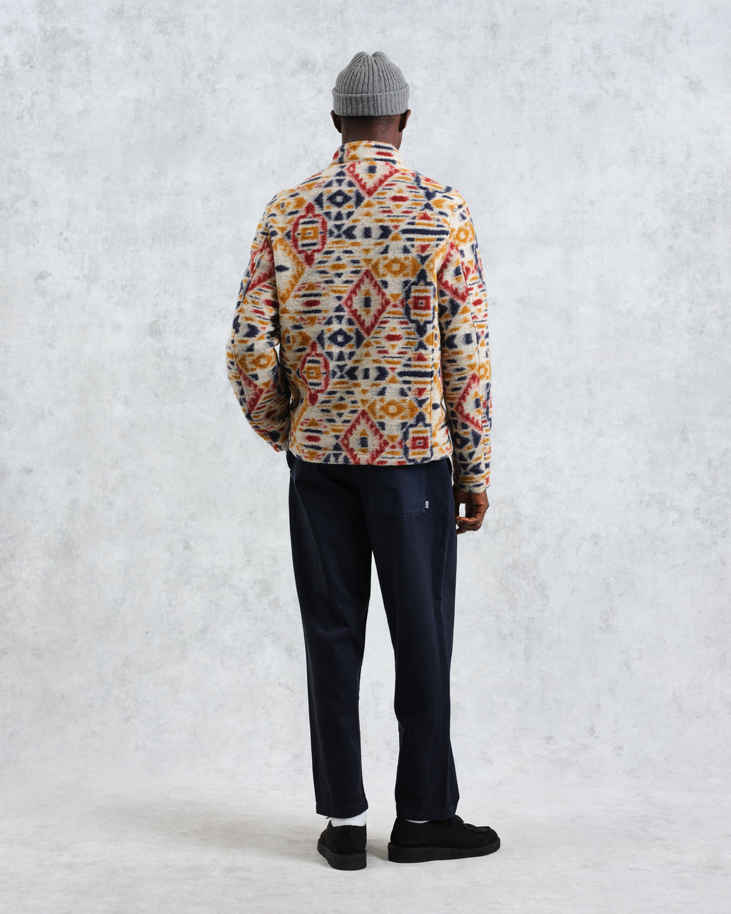 Cozi - Multicolour Geometric Fleece Jacket