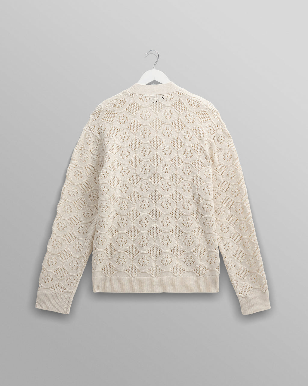 Crosby - Ecru Pointelle Cotton Cardigan