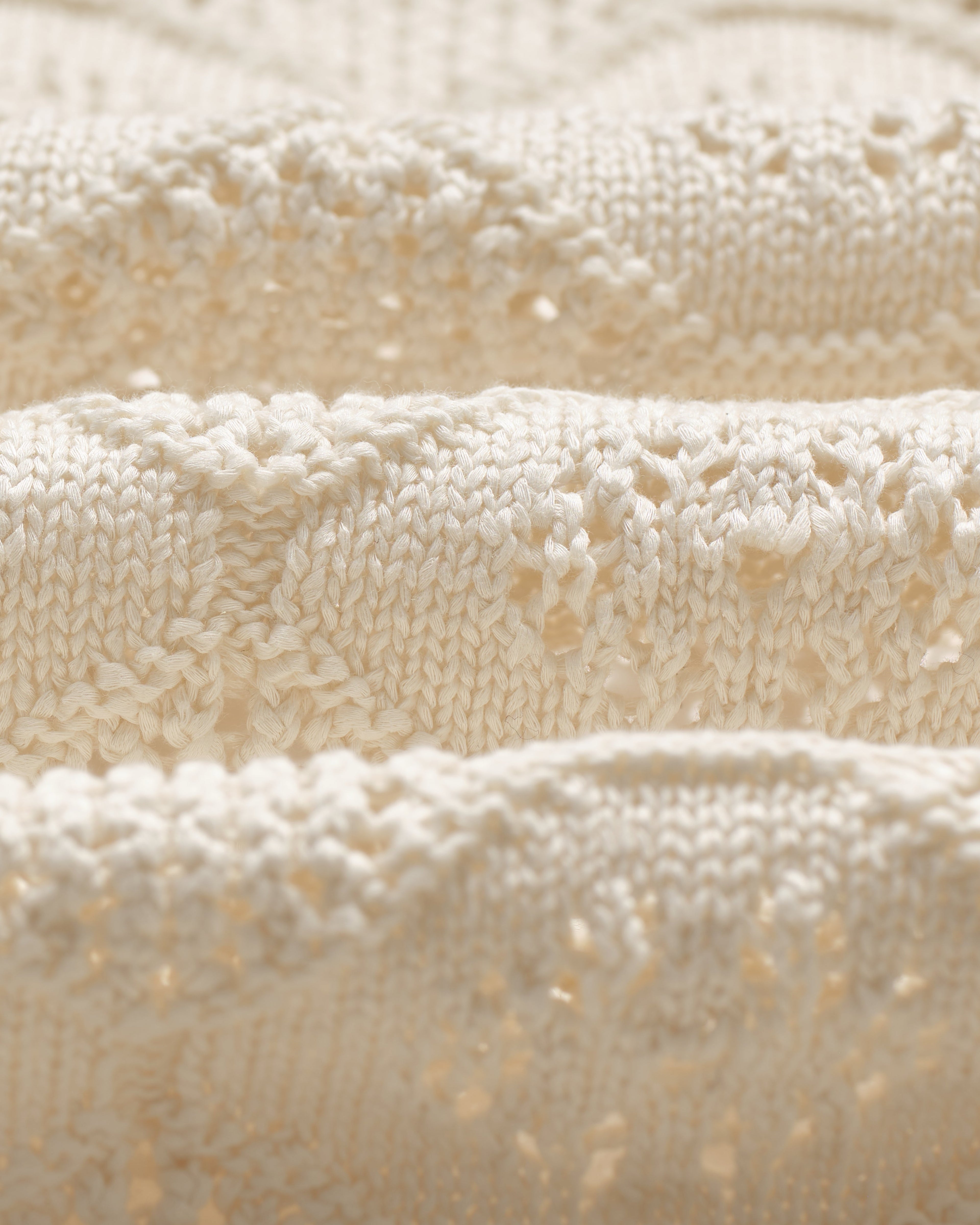 Crosby - Ecru Pointelle Cotton Cardigan
