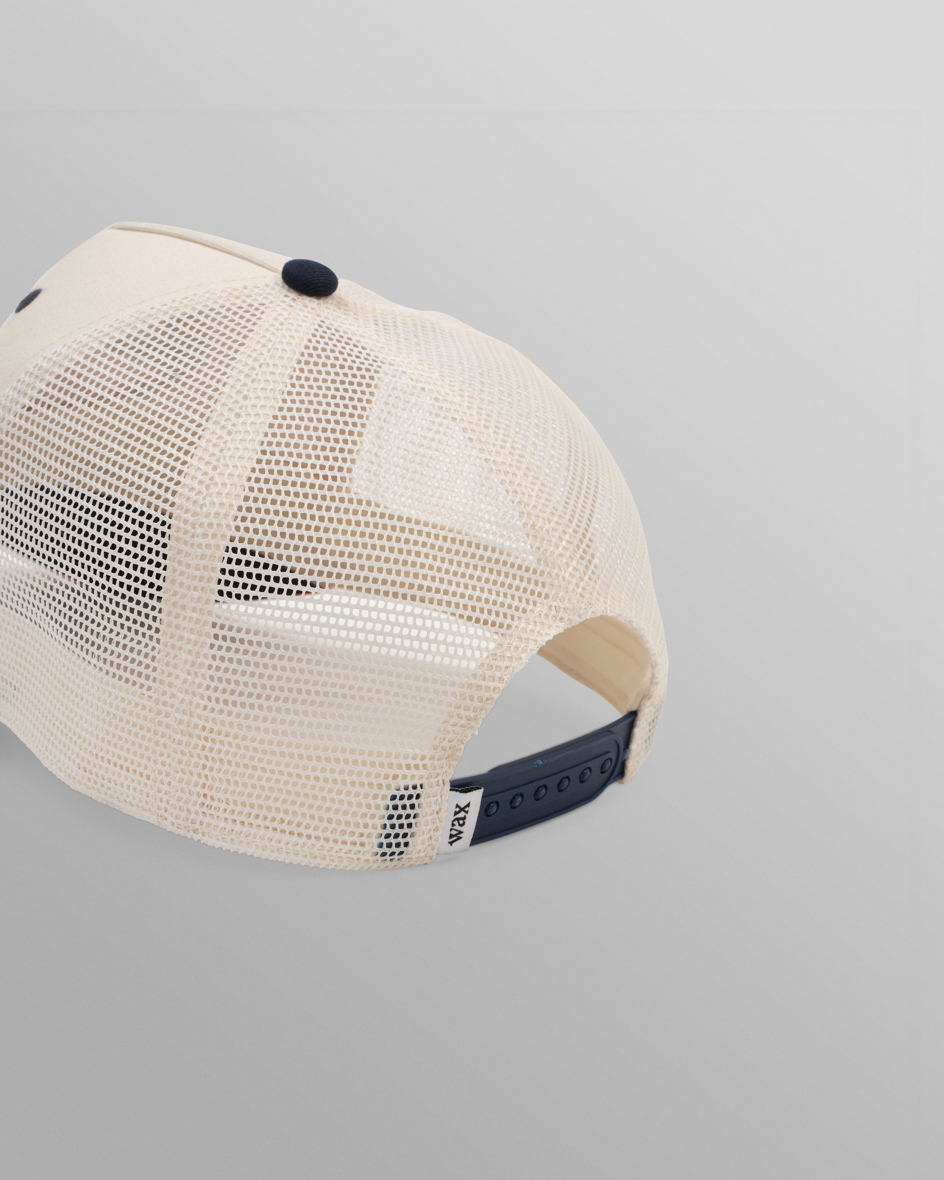 Dale - Ecru And Navy Cherub Trucker Cap