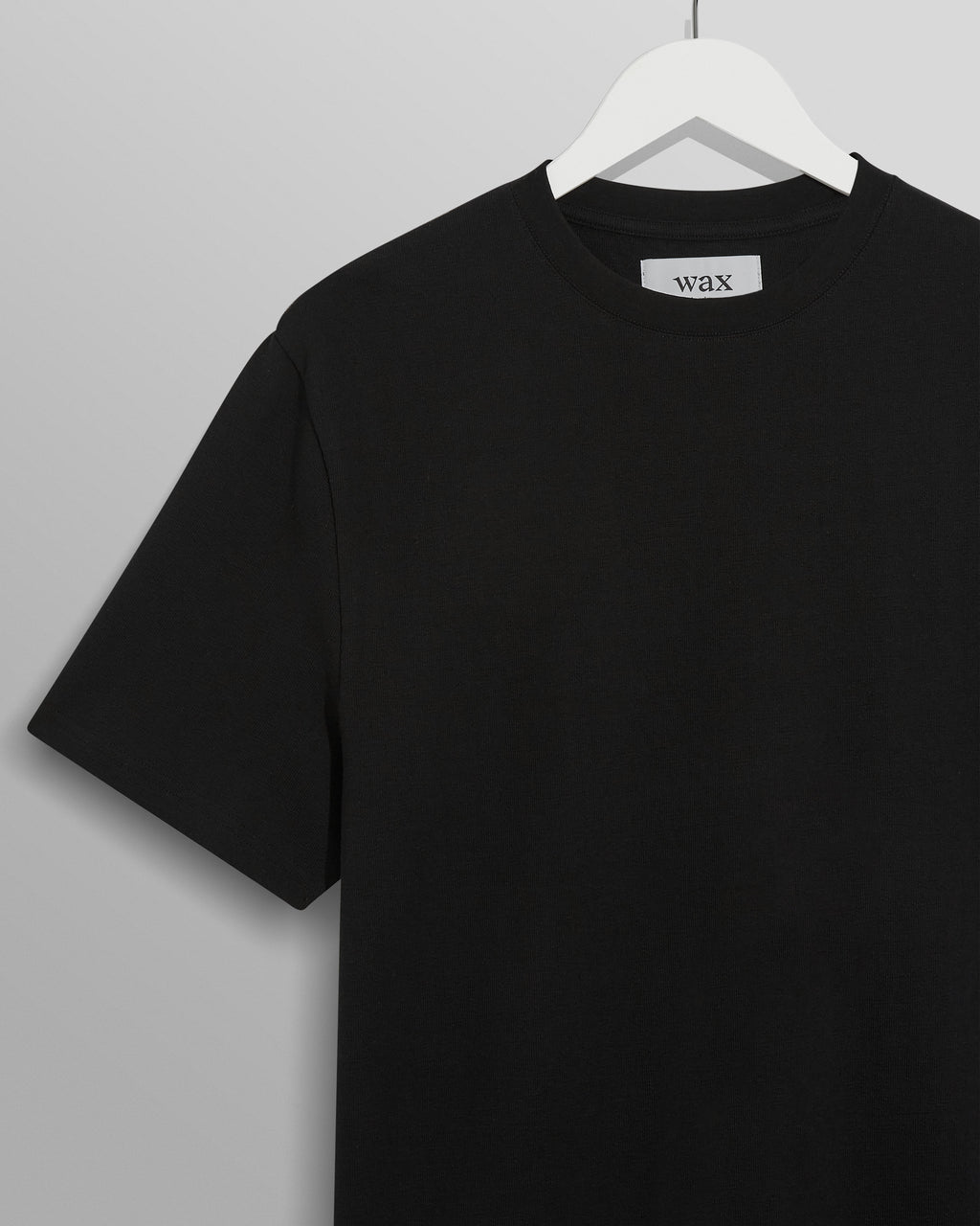 Dean - Black Textured Organic Cotton T-Shirt
