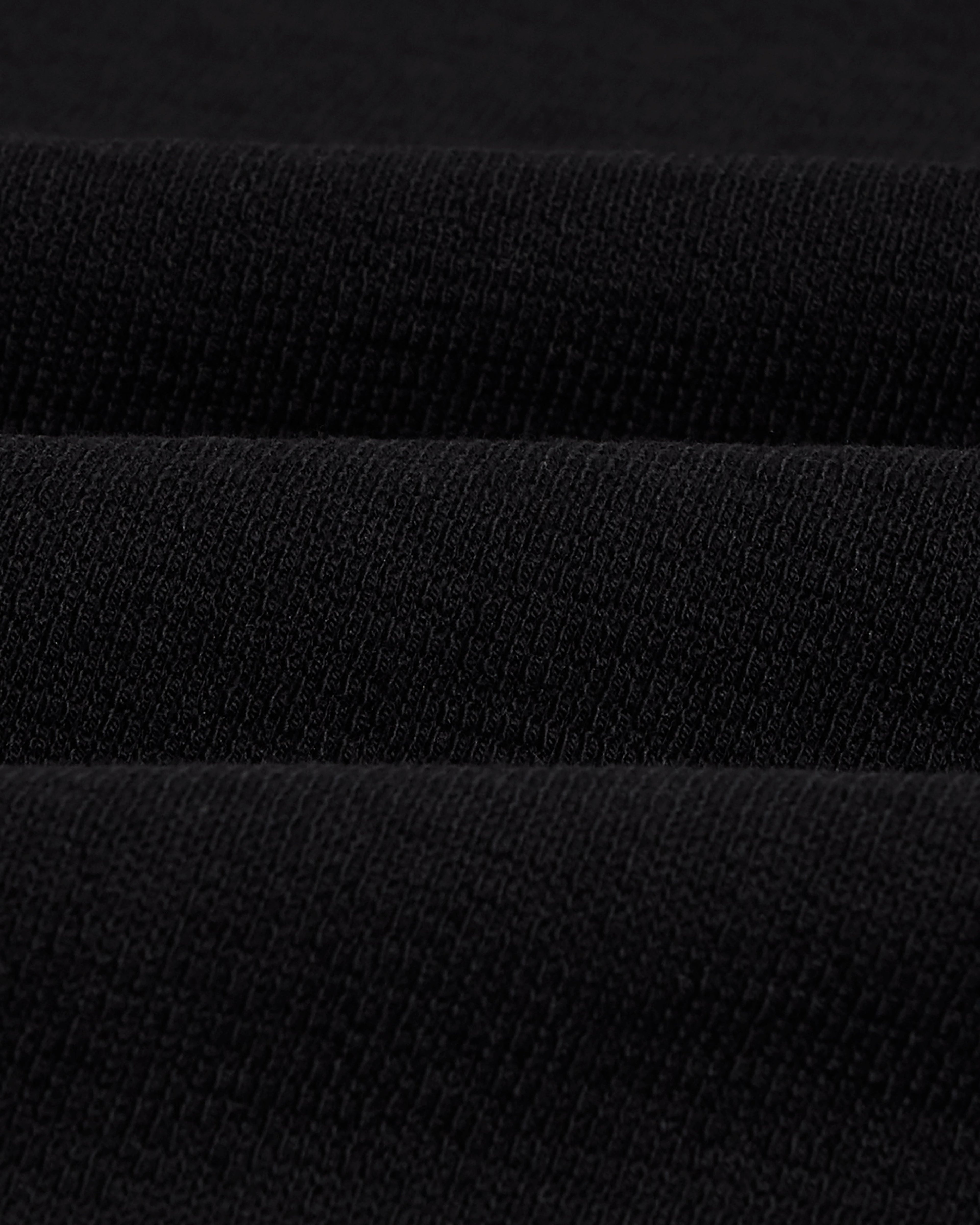 Dean - Black Textured Organic Cotton T-Shirt