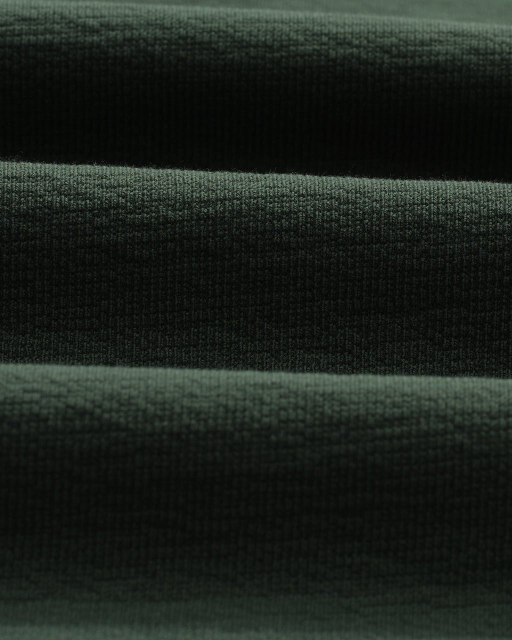 Dean - Dark Green Textured Organic Cotton T-Shirt