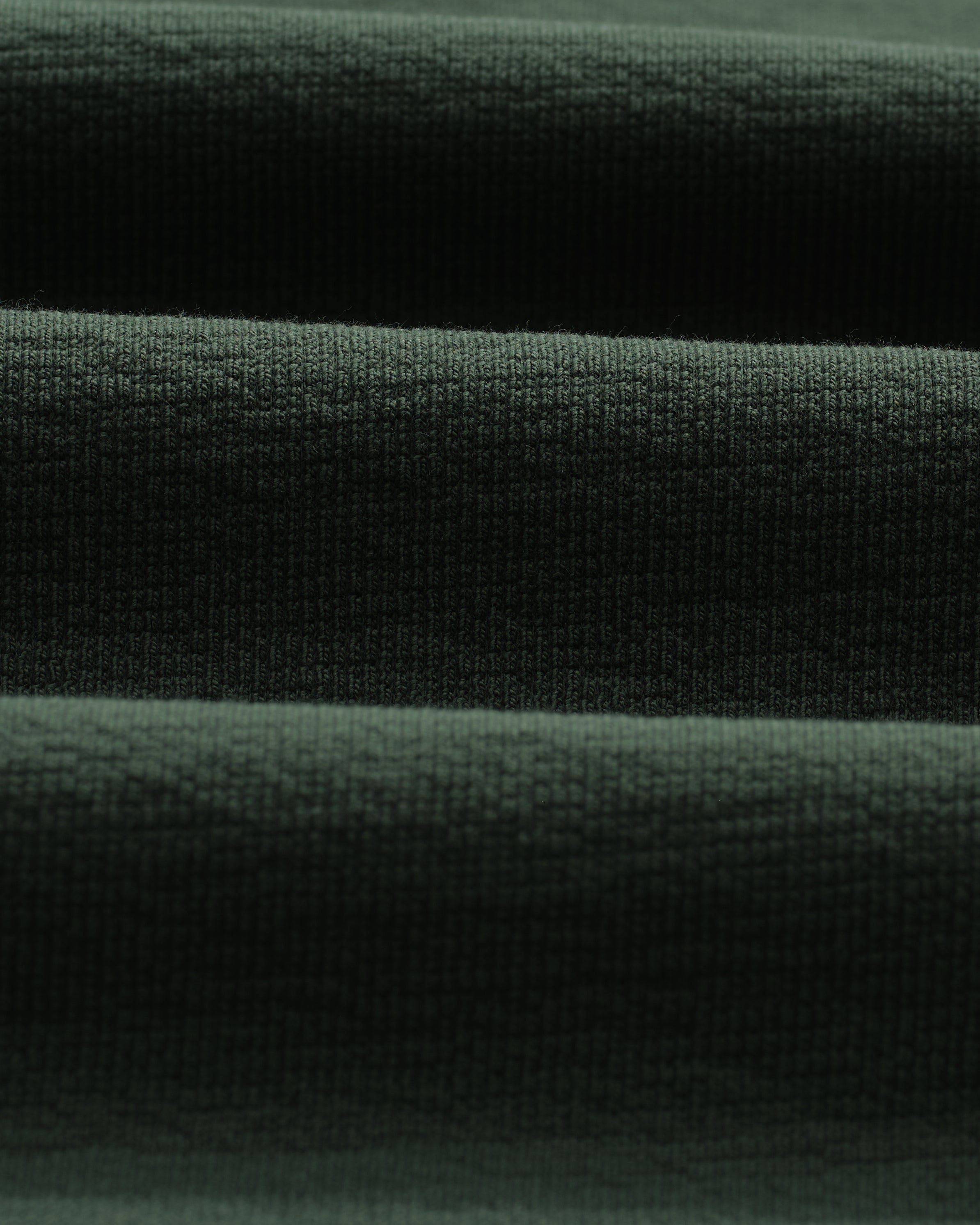 Dean - Dark Green Textured Organic Cotton T-Shirt