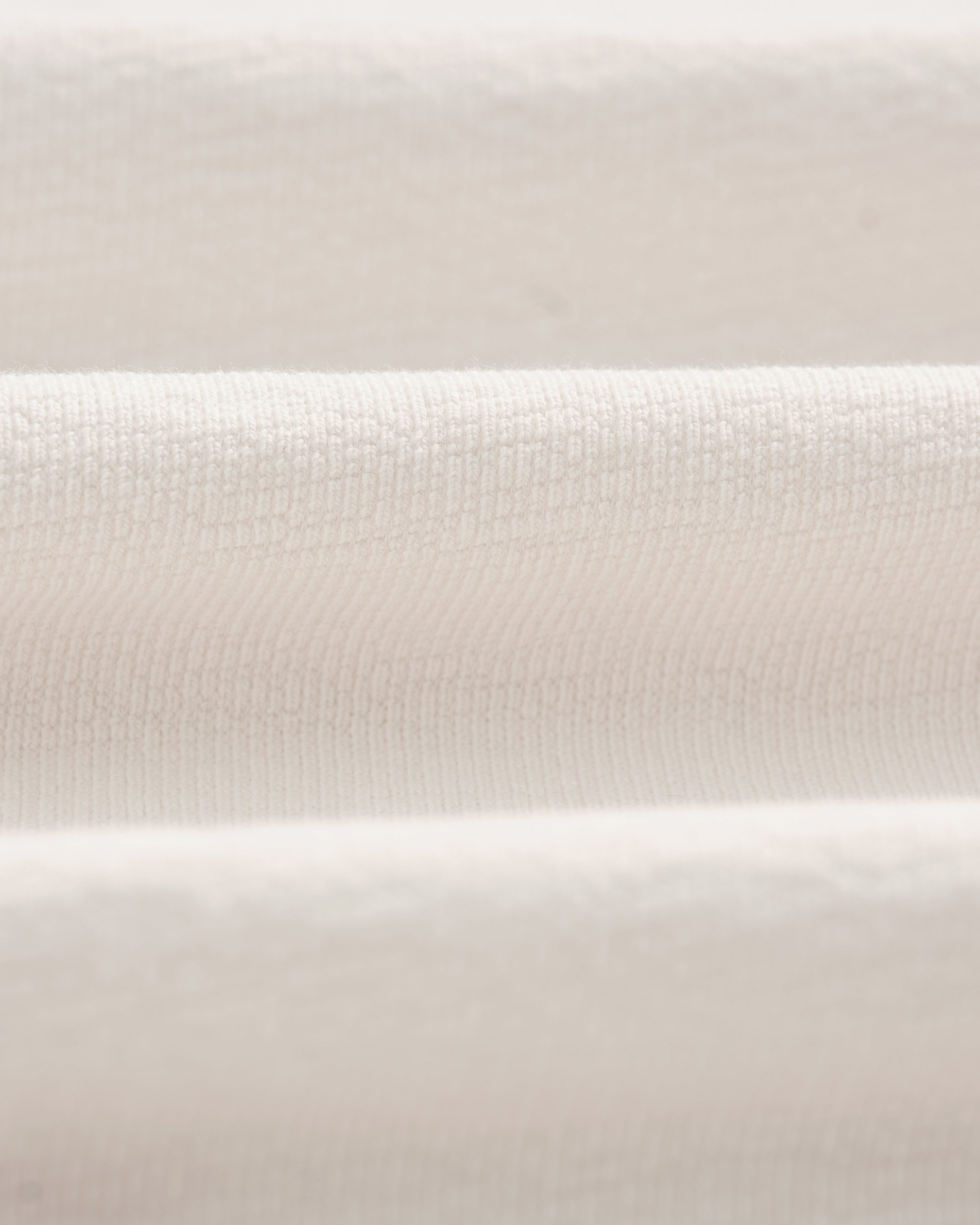 Dean - Ecru Textured Organic Cotton T-Shirt