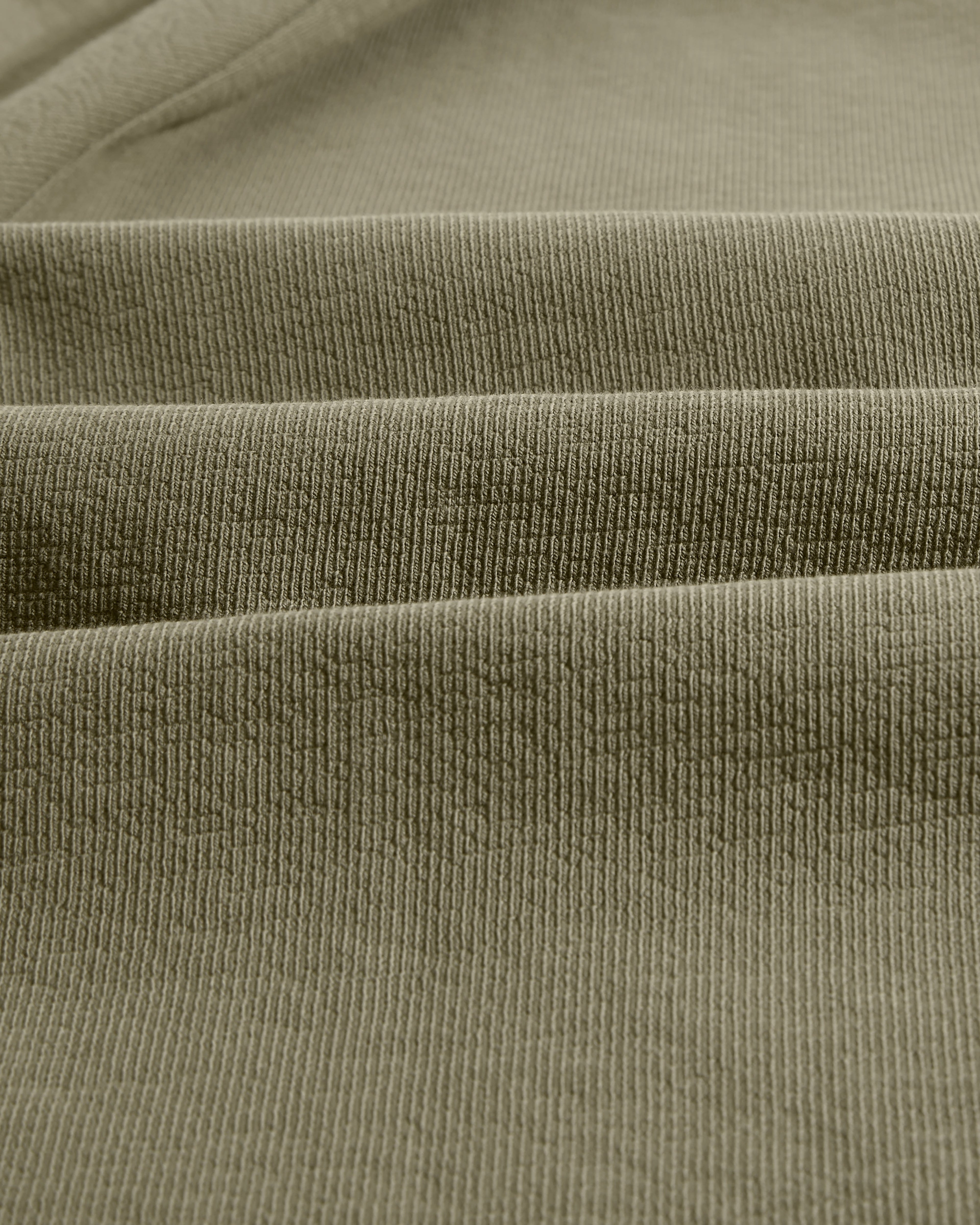 Dean - Green Textured Organic Cotton T-Shirt