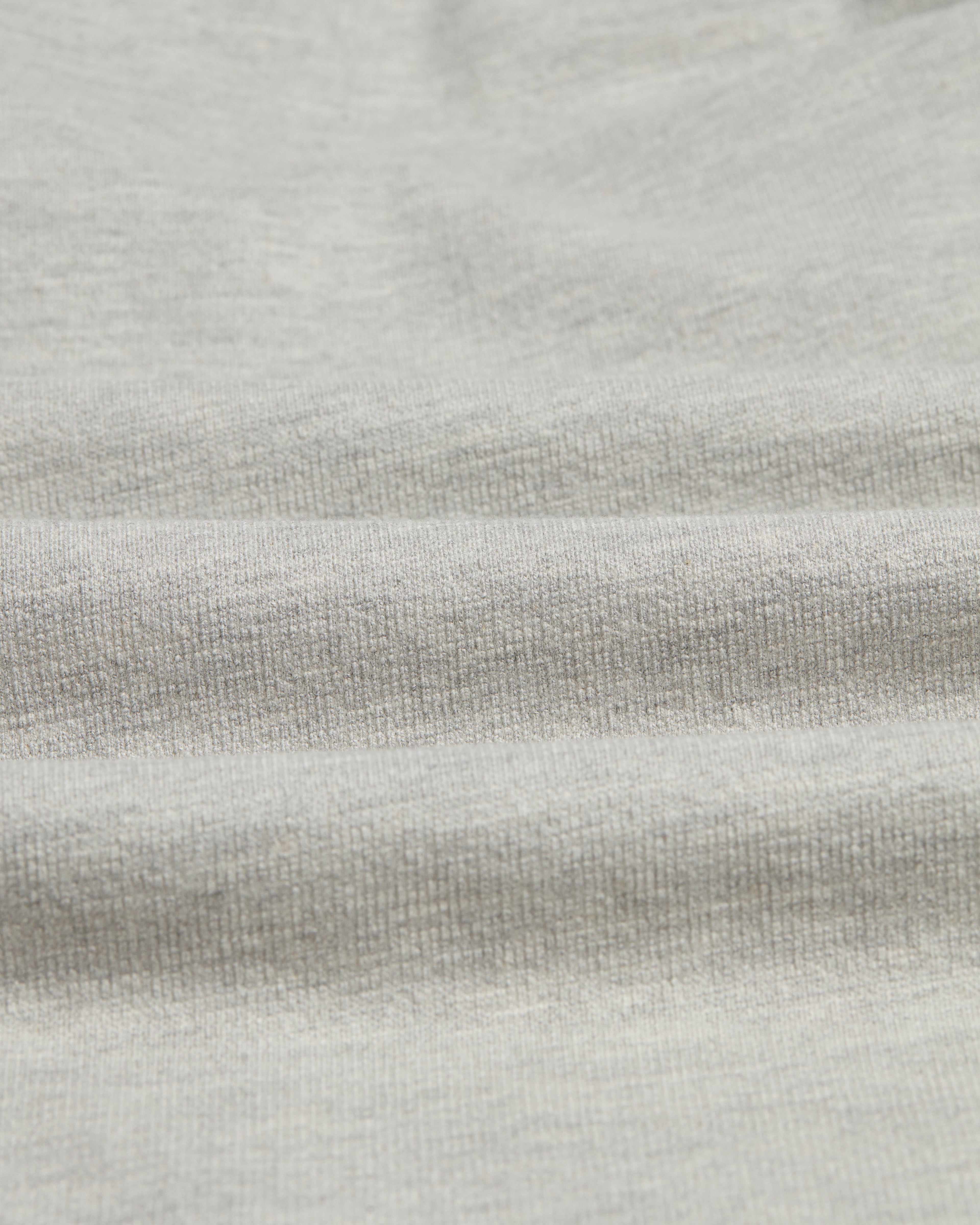 Dean - Grey Marl Textured Organic Cotton T-Shirt