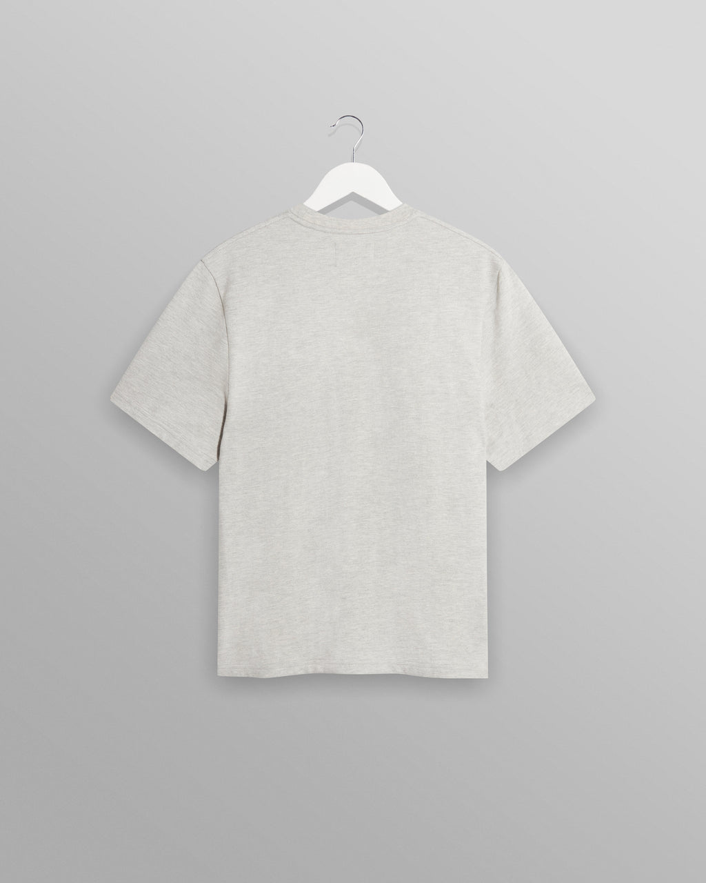 Dean - Grey Marl Textured Organic Cotton T-Shirt