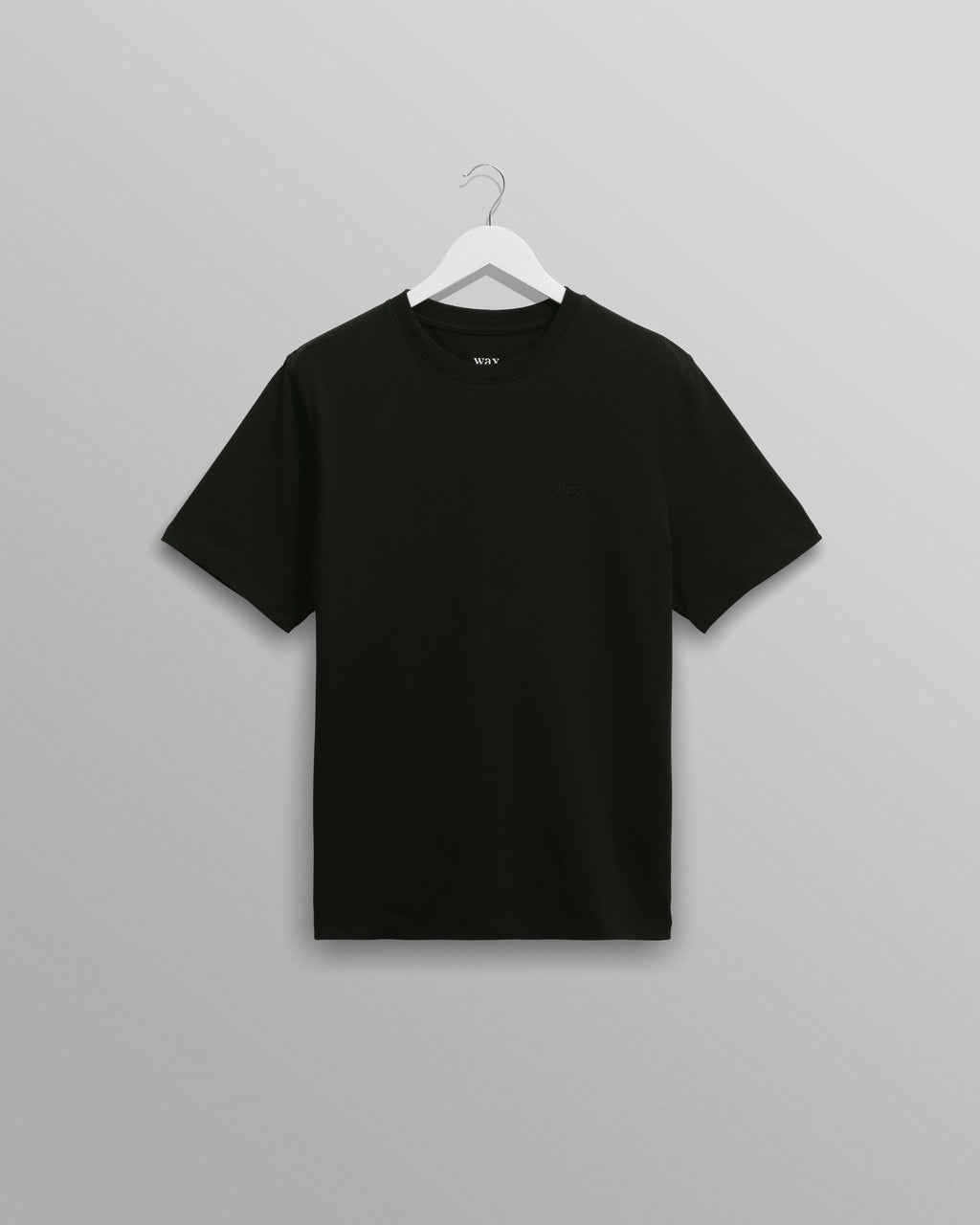 Dean - Black Embroidered Logo Organic Cotton T-Shirt