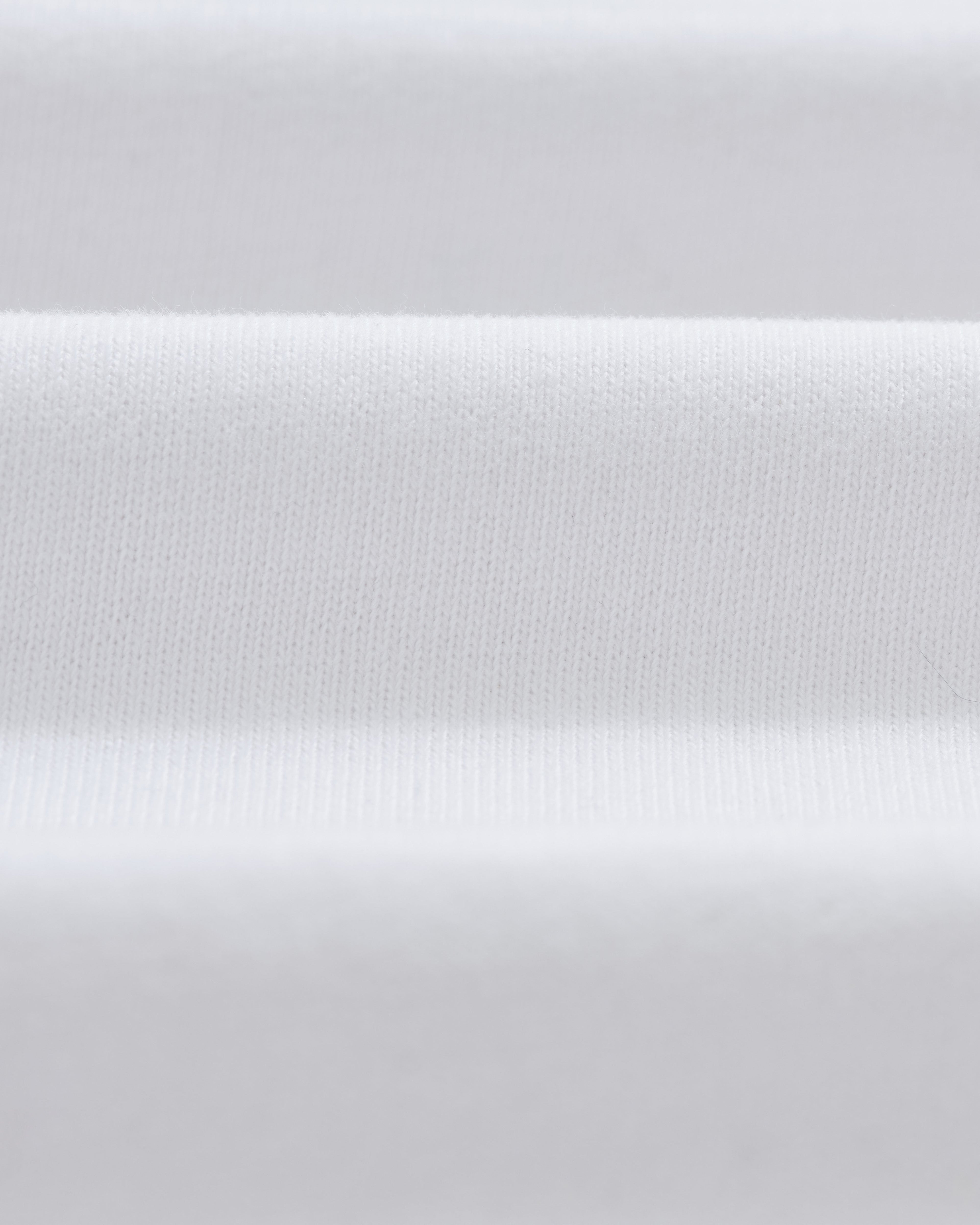 Dean - White Embroidered Logo Organic Cotton T-Shirt