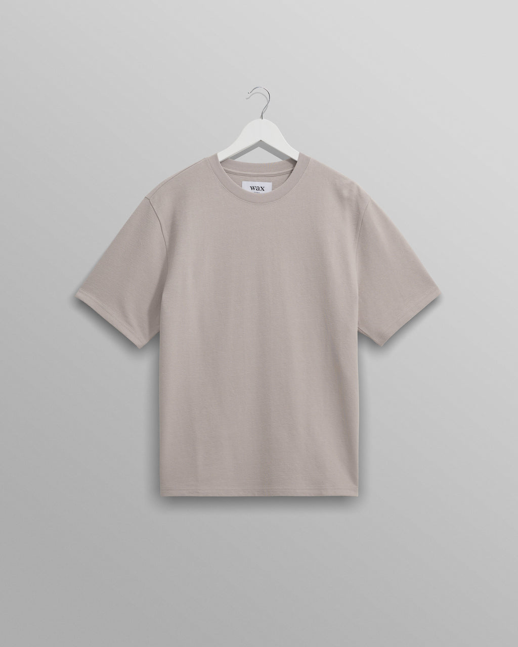 Dean - Taupe Grey Textured Organic Cotton T-Shirt
