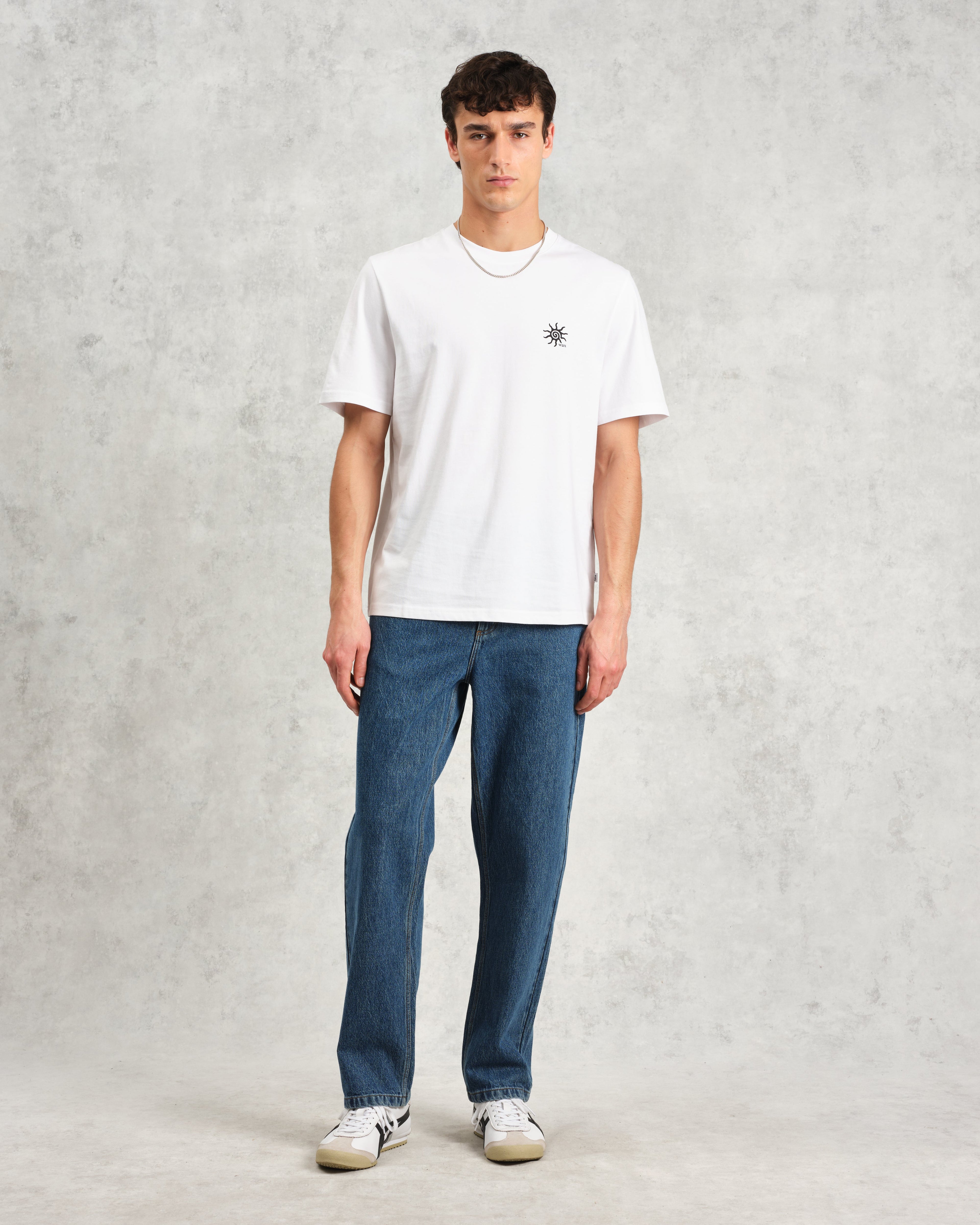 Dean - White London Postcard Graphic Organic Cotton T-Shirt