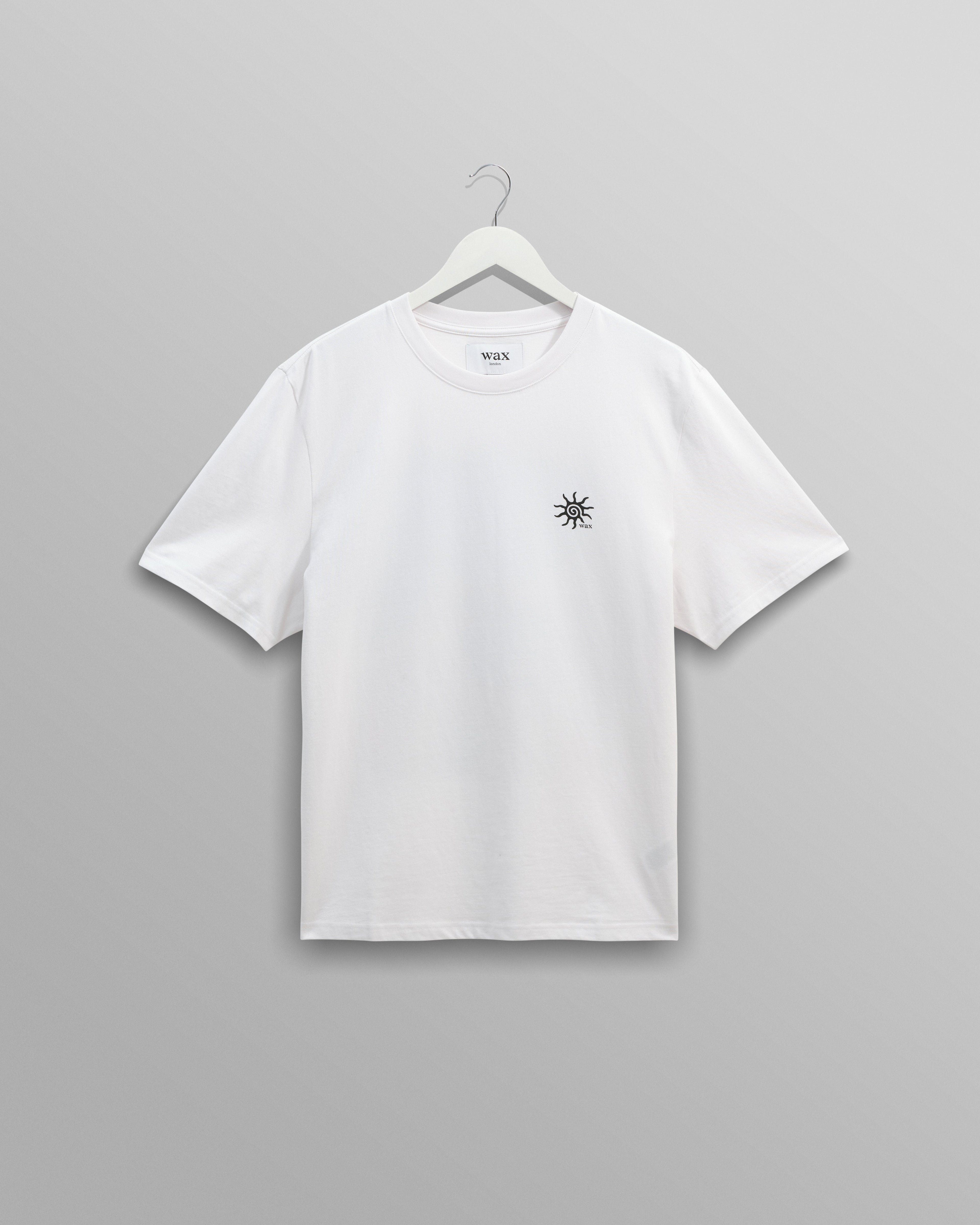 Dean - White London Postcard Graphic Organic Cotton T-Shirt