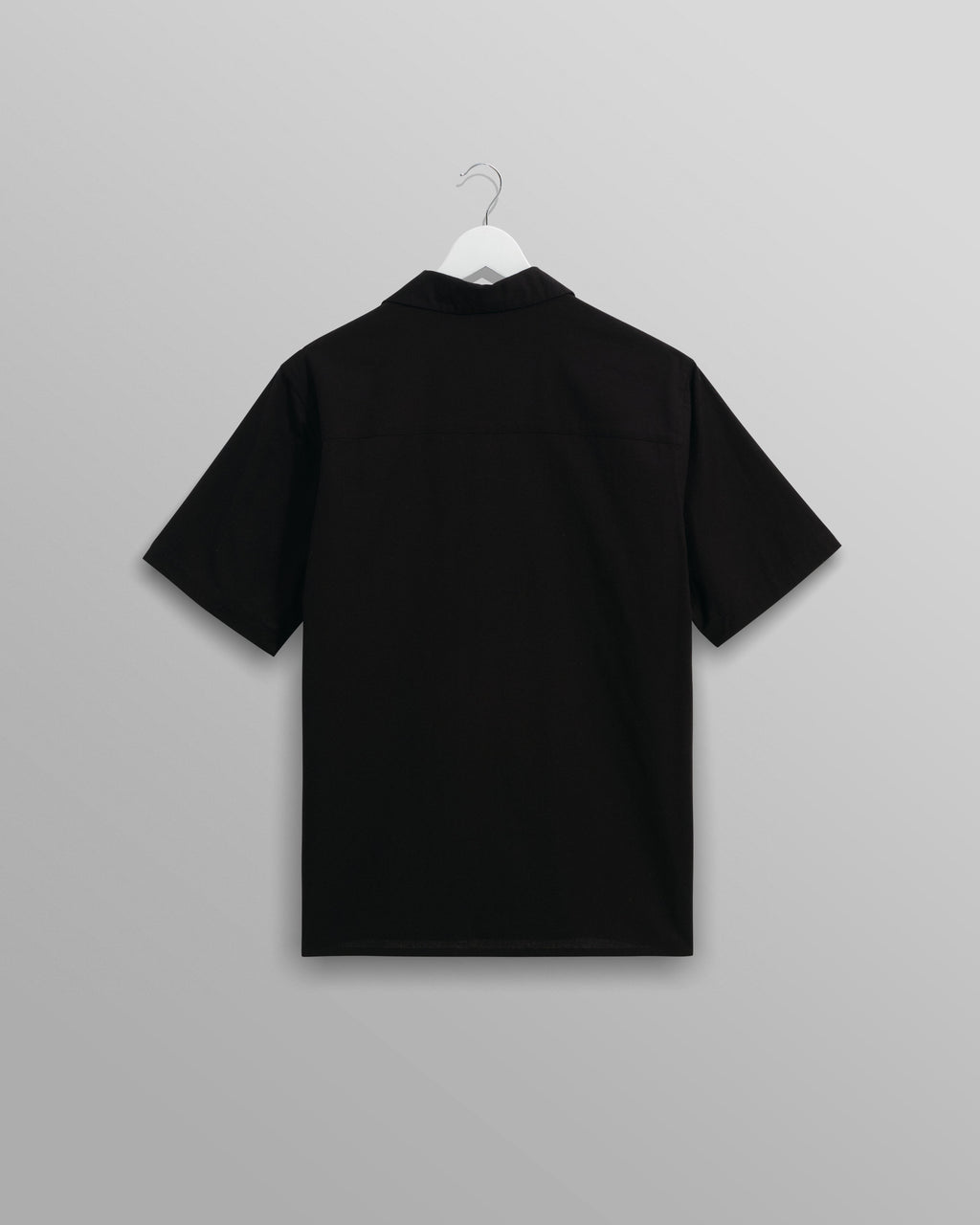 Didcot - Black And Ecru Abstract Applique Short-Sleeve Shirt