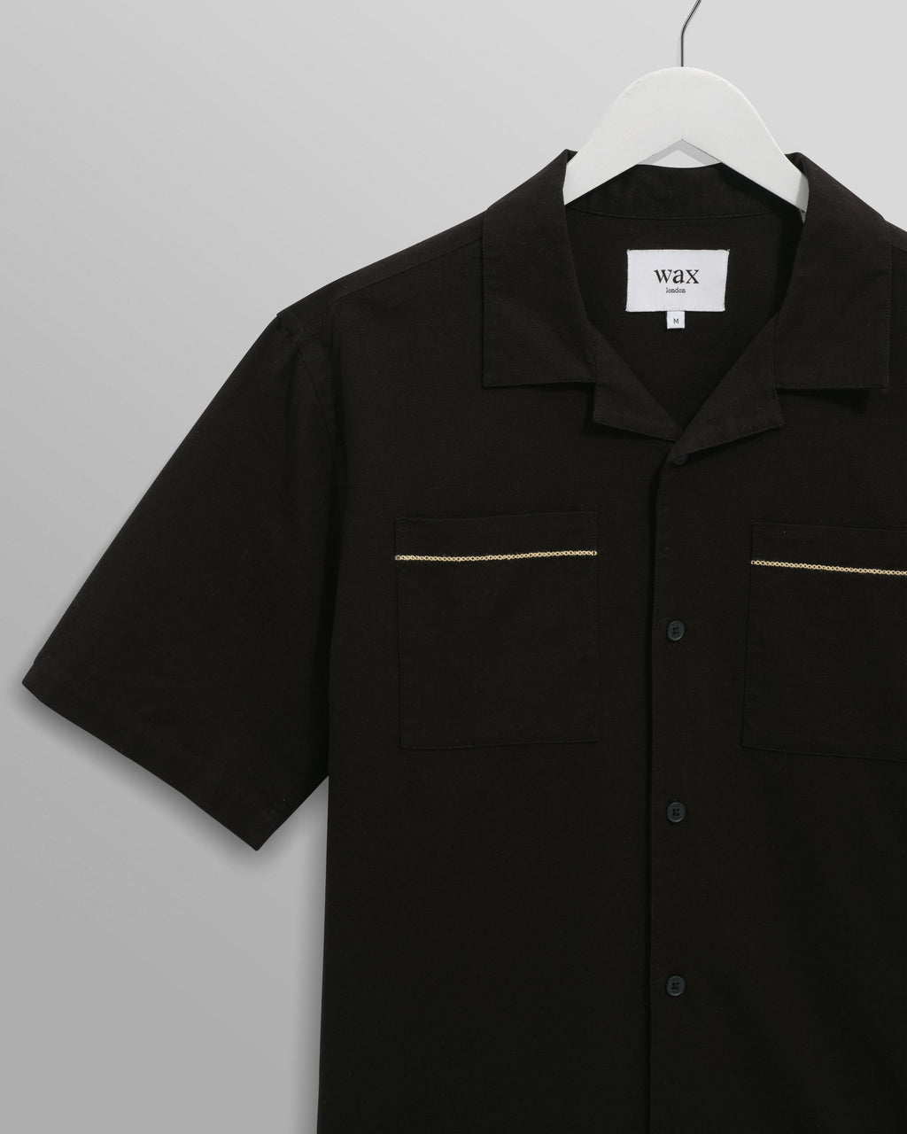 Didcot - Black And Multicolour Applique Short-Sleeve Shirt