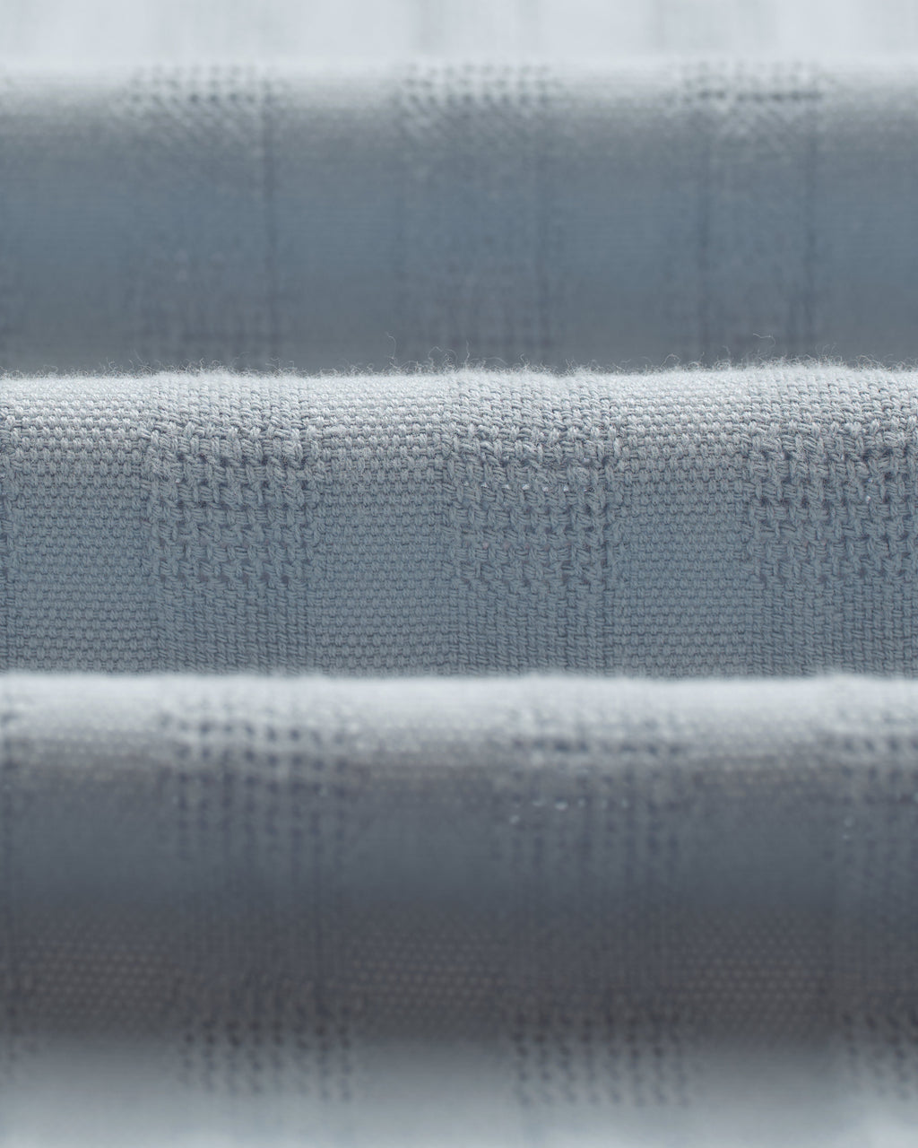 Didcot - Blue Open Weave Cotton Short-Sleeve Shirt