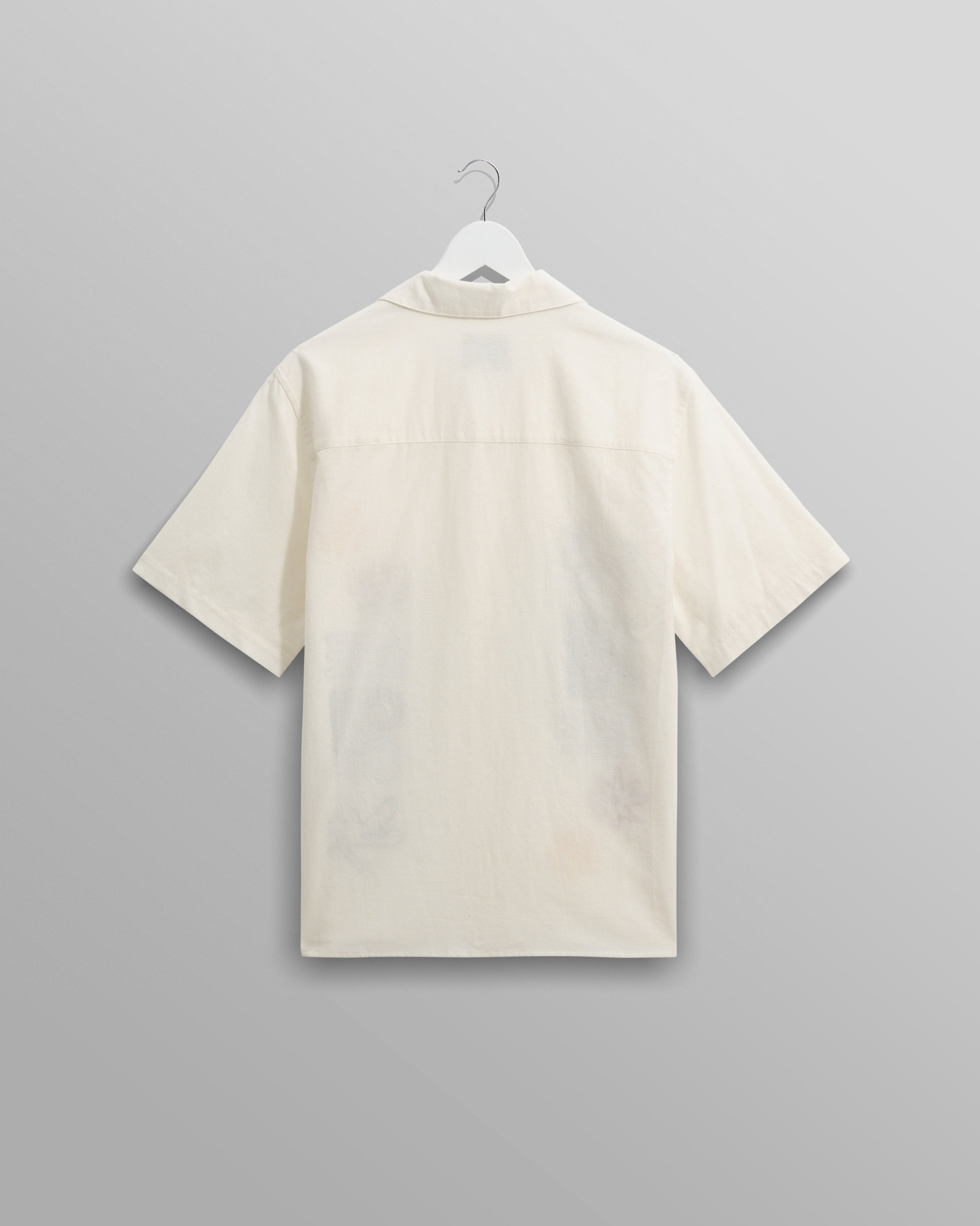 Didcot - Ecru And Multicolour Abstract Applique Short-Sleeve Shirt