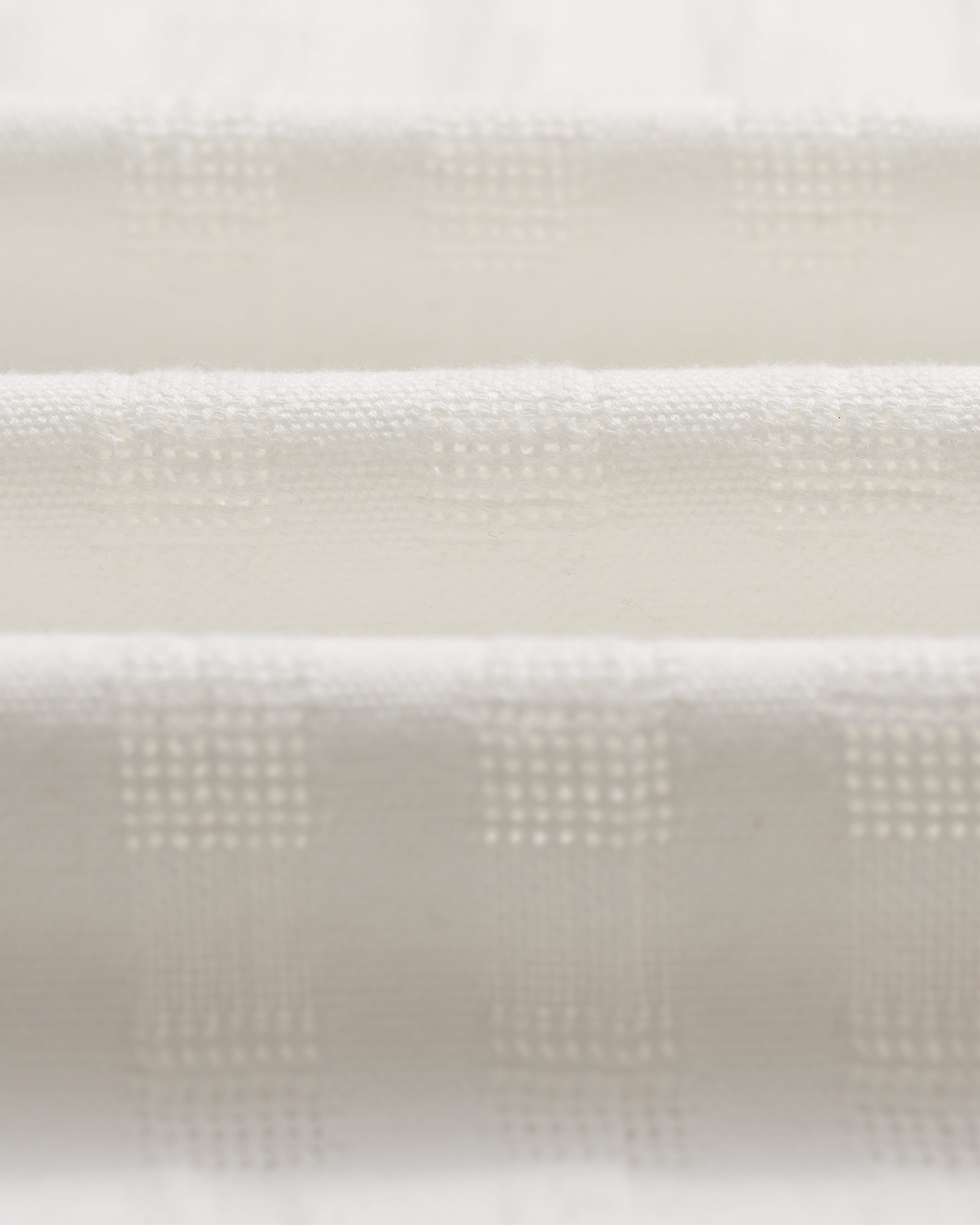 Didcot - Ecru Open Weave Cotton Short-Sleeve Shirt