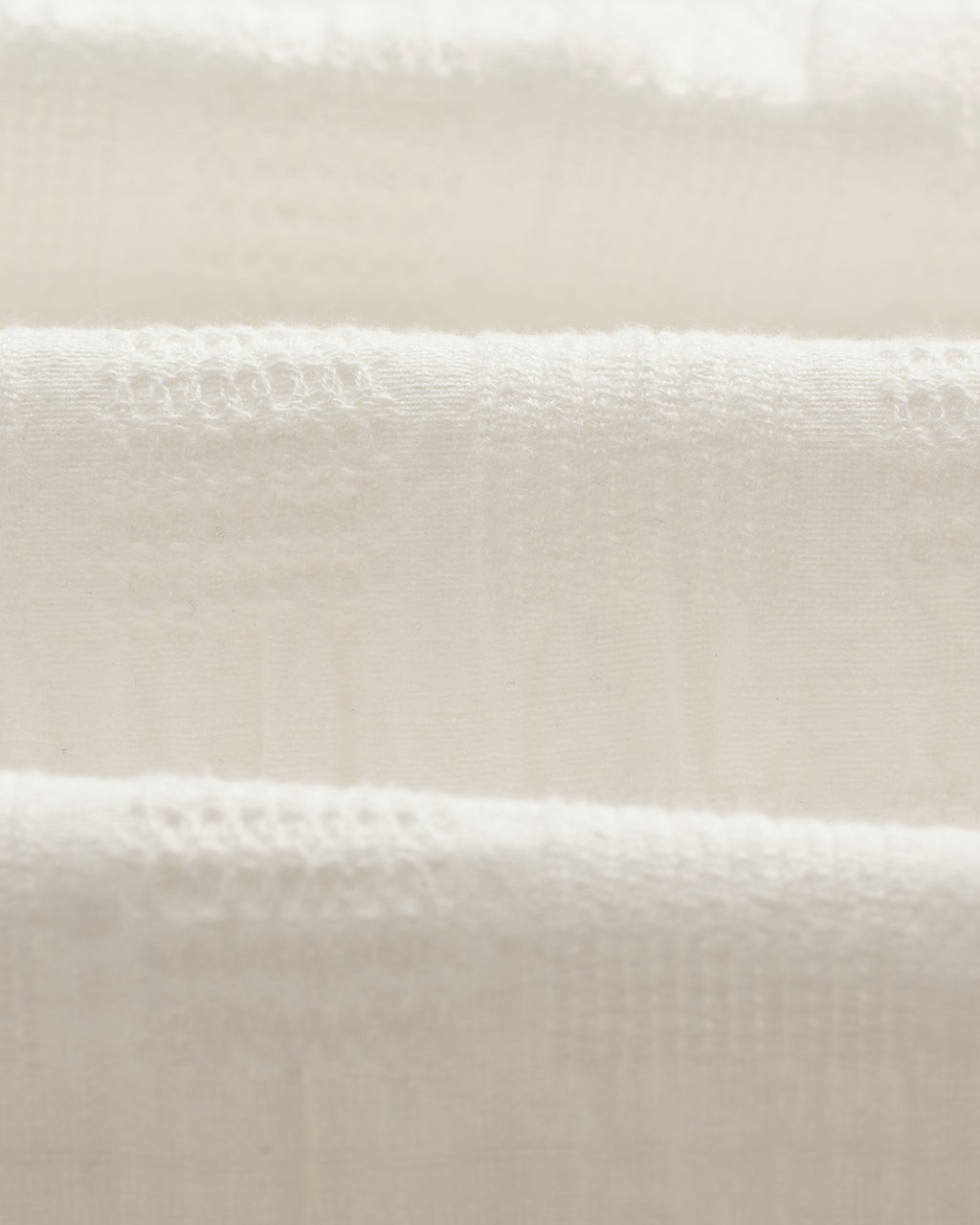 Didcot - Ecru Waffle Seersucker Cotton Short-Sleeve Shirt