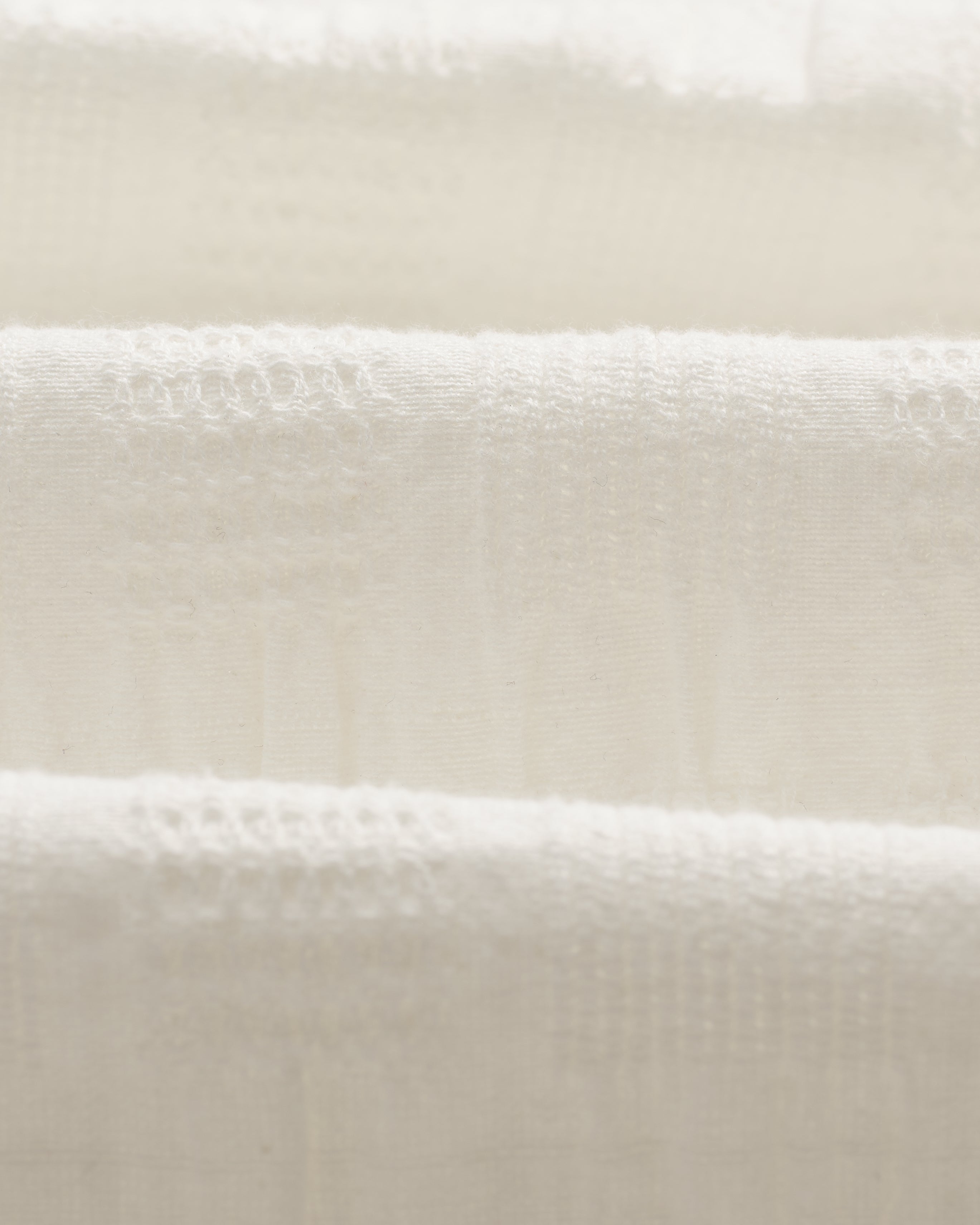 Didcot - Ecru Waffle Seersucker Cotton Short-Sleeve Shirt