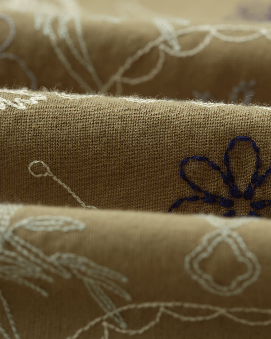 Didcot - Khaki Hawaiian Embroidered Short-Sleeve Shirt