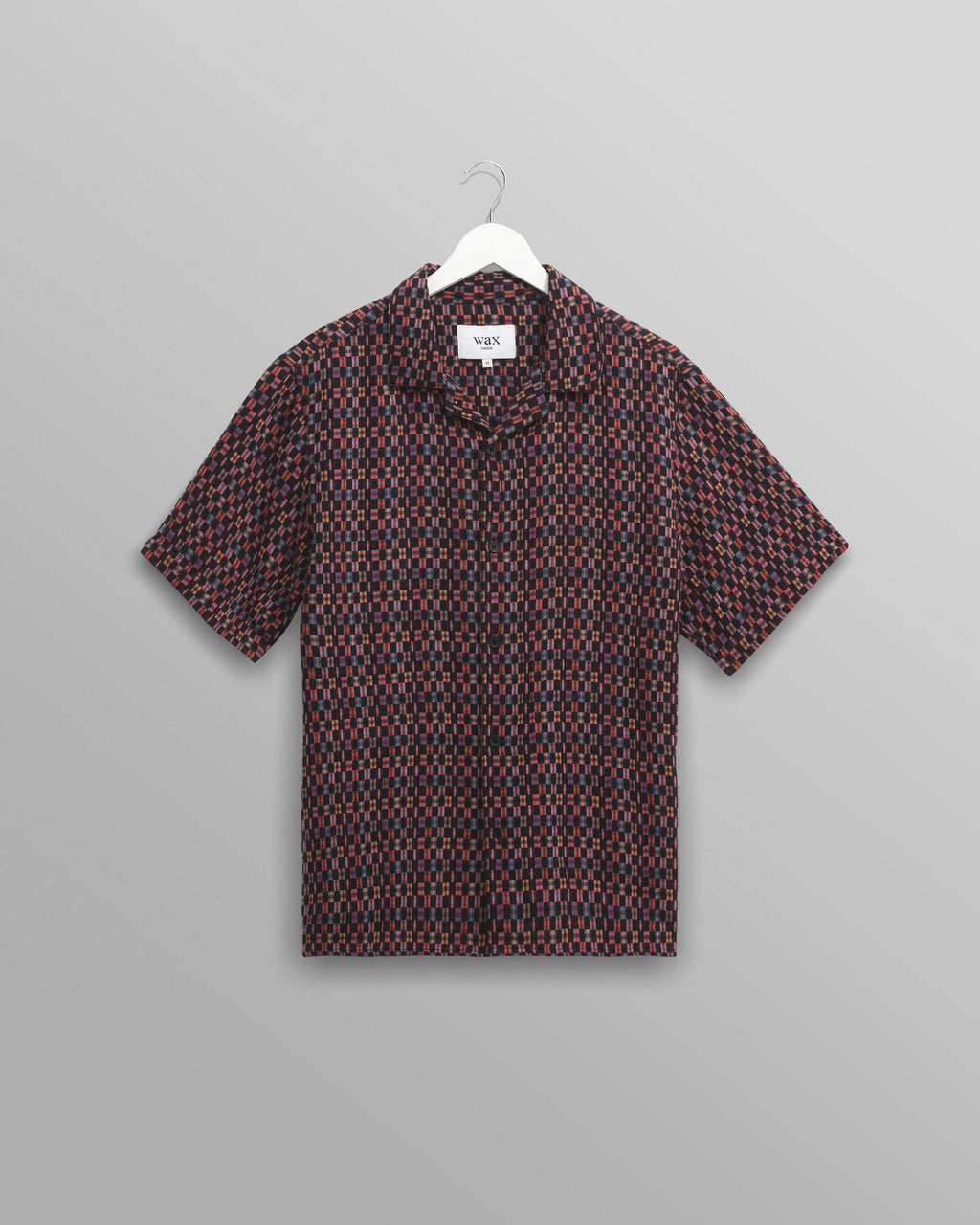 Didcot - Navy And Multicolour Geometric Short-Sleeve Shirt
