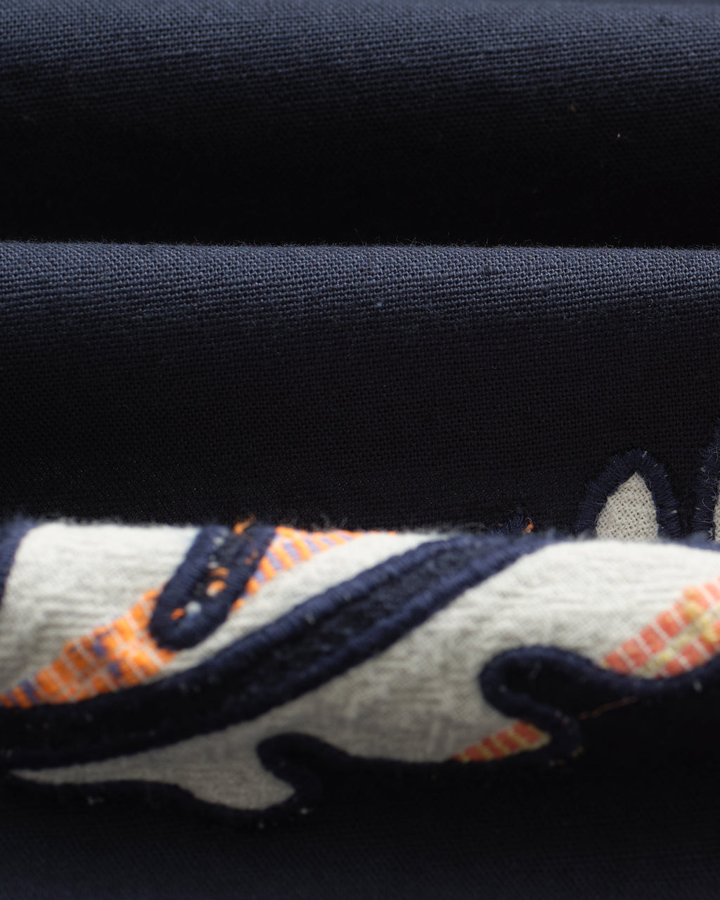 Didcot - Navy Doodle Applique Short-Sleeve Shirt
