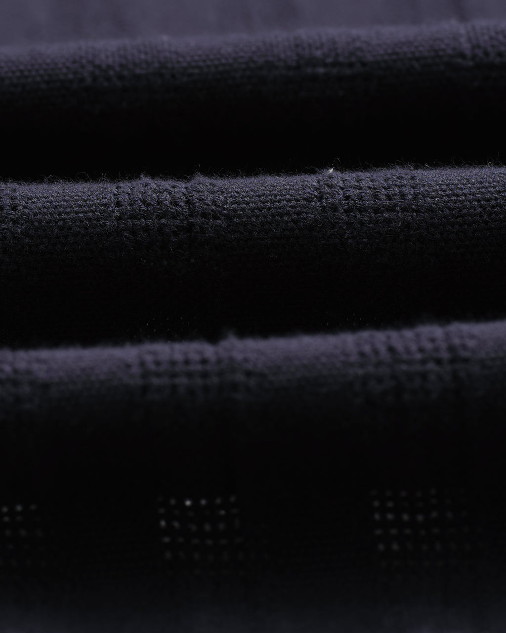 Didcot - Navy Open Weave Cotton Short-Sleeve Shirt