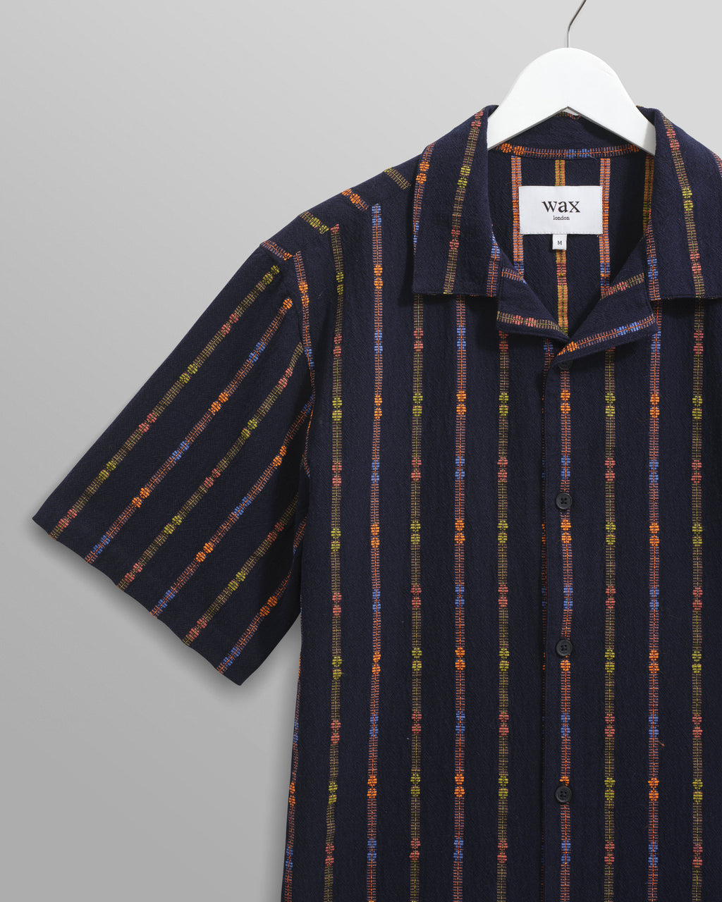 Didcot - Navy Stripe Short-Sleeve Shirt