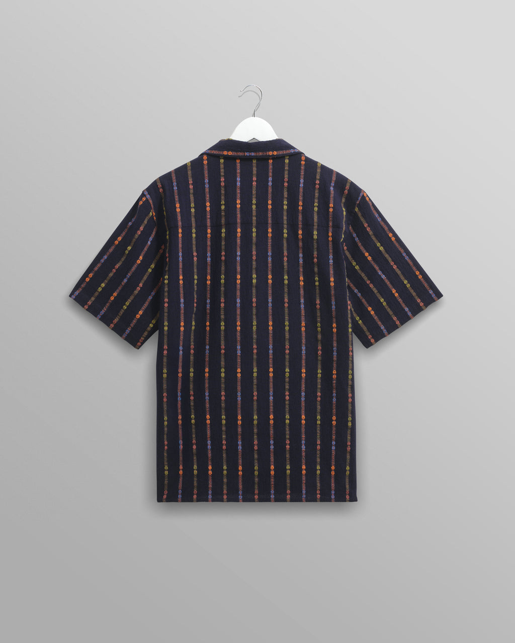 Didcot - Navy Stripe Short-Sleeve Shirt