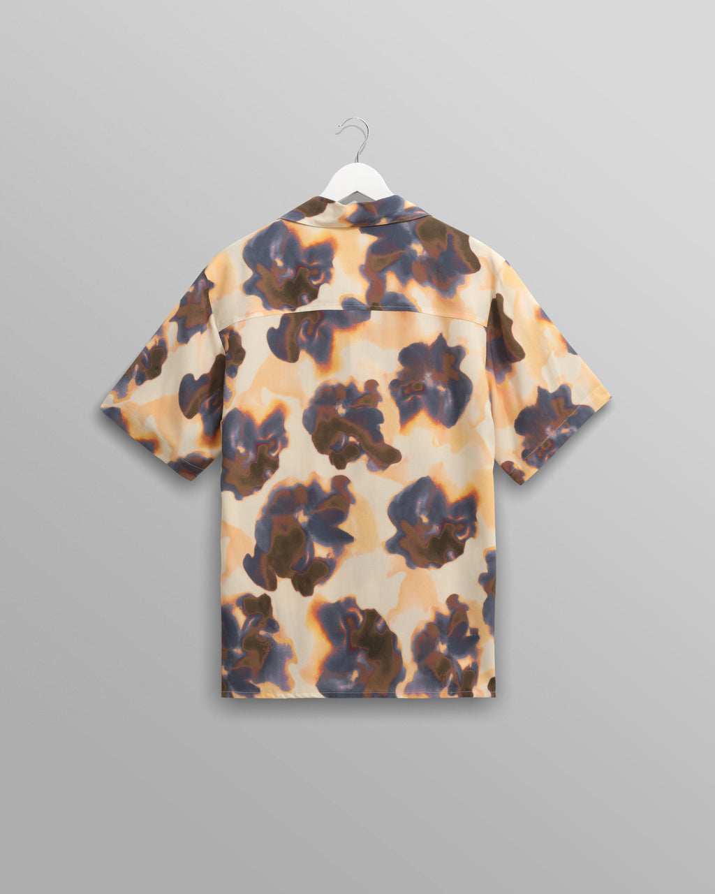 Didcot - Peach Floral Blur Short-Sleeve Shirt