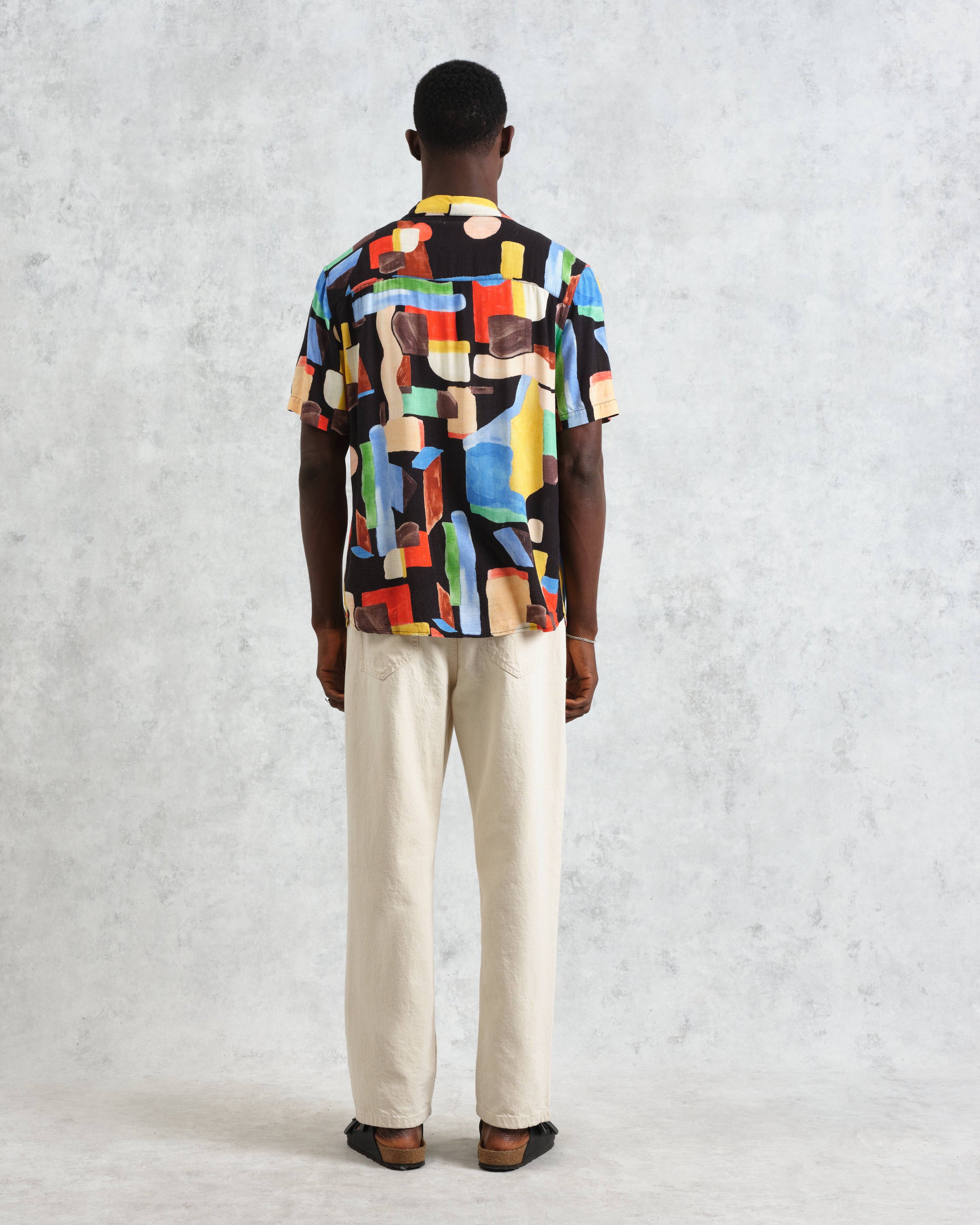 Didcot - Black And Multicolour Pablo Short-Sleeve Shirt