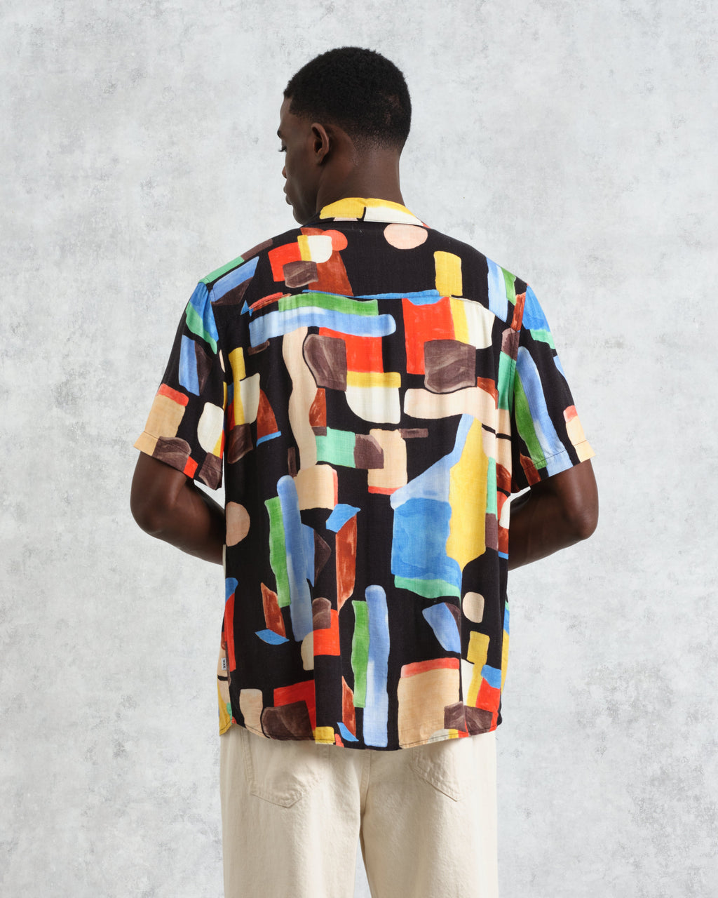 Didcot - Black And Multicolour Pablo Short-Sleeve Shirt
